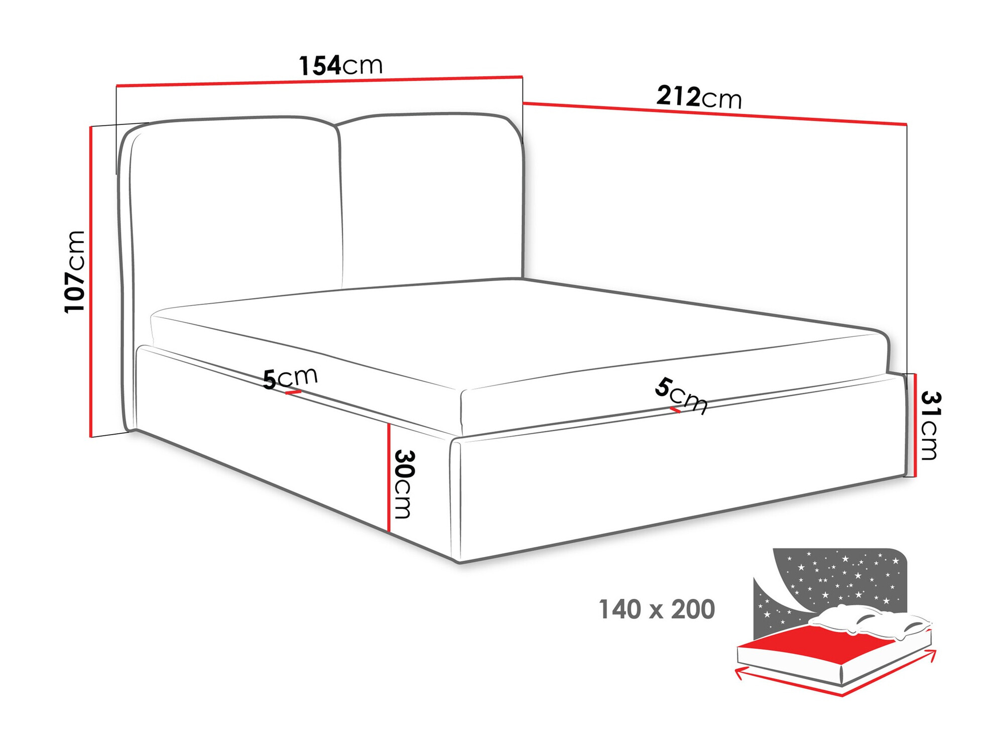 Bed Vox (Coral 55)