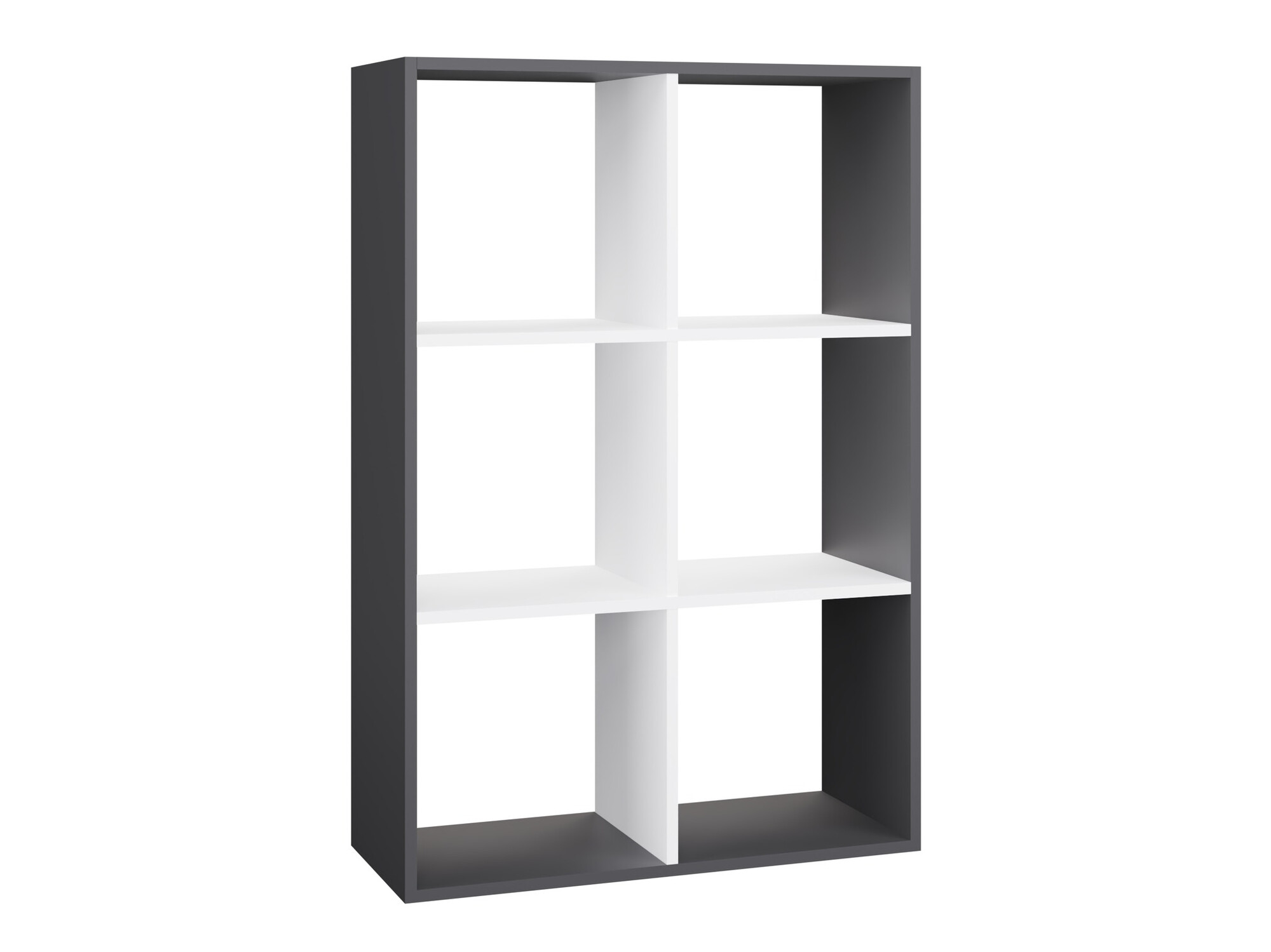 Boekenkast Mandeville 287 (Wit + Antraciet)