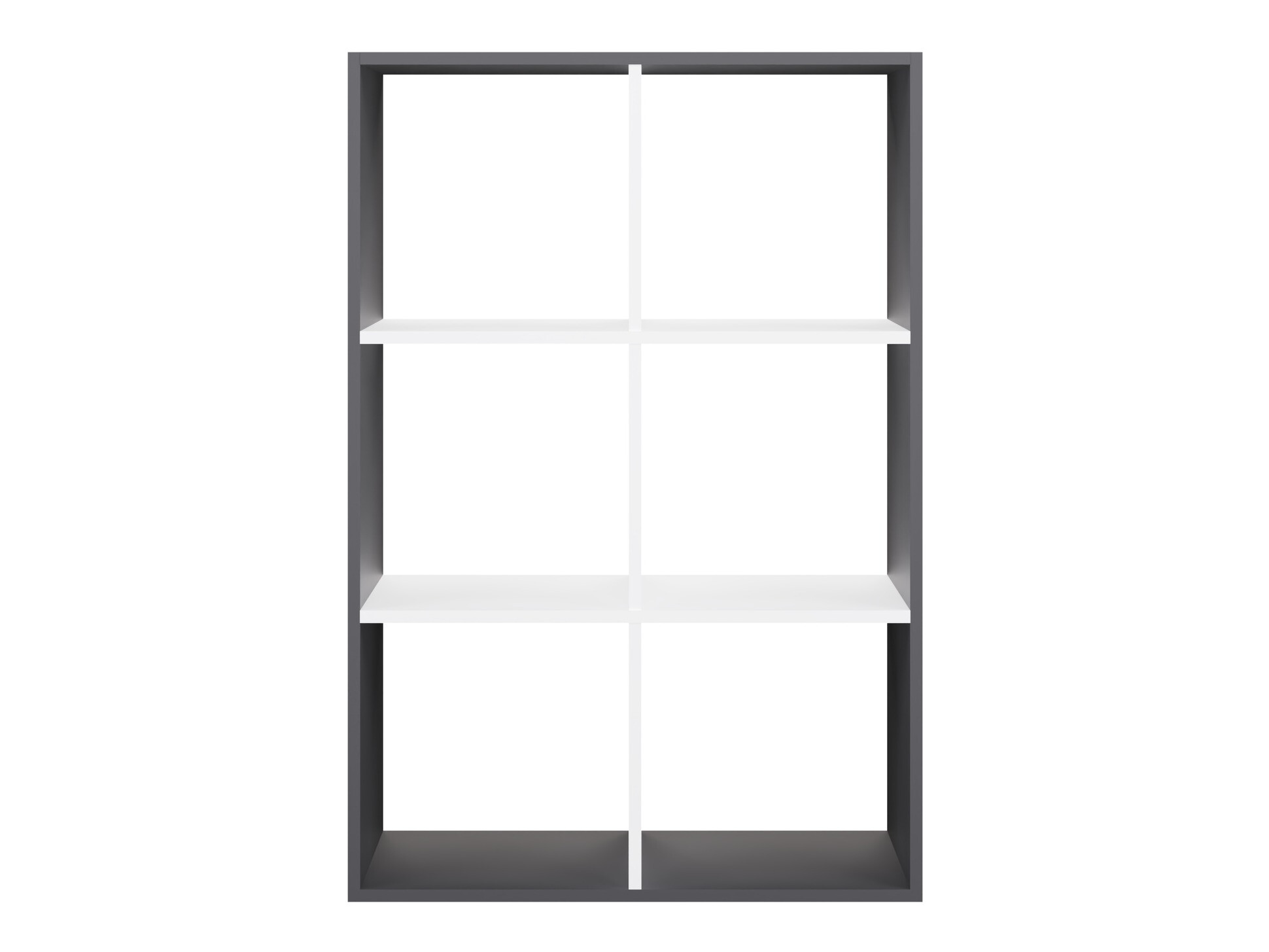 Boekenkast Mandeville 287 (Wit + Antraciet)