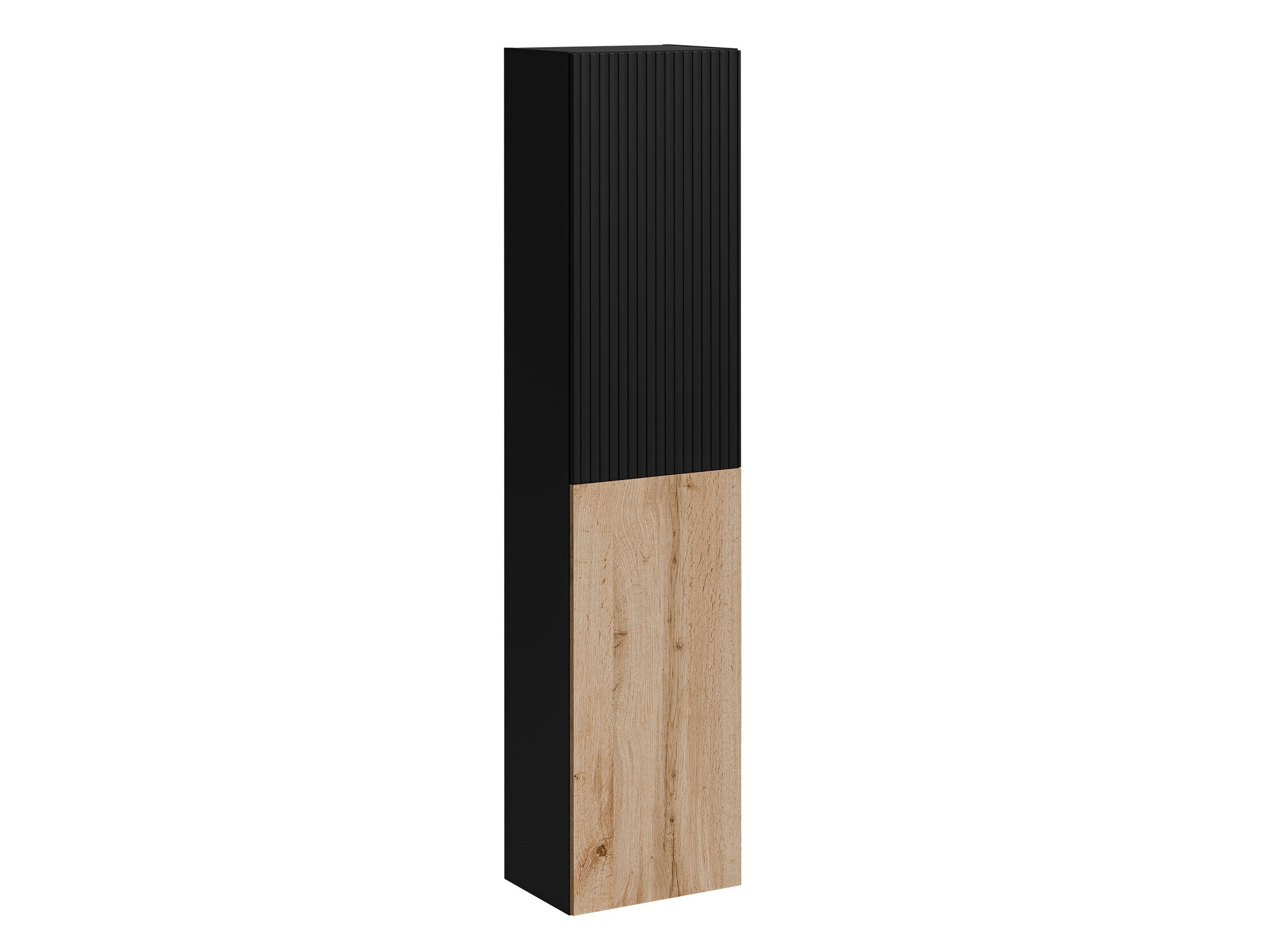Wandplank Calveru 100 (Zwart + Wotan eik)