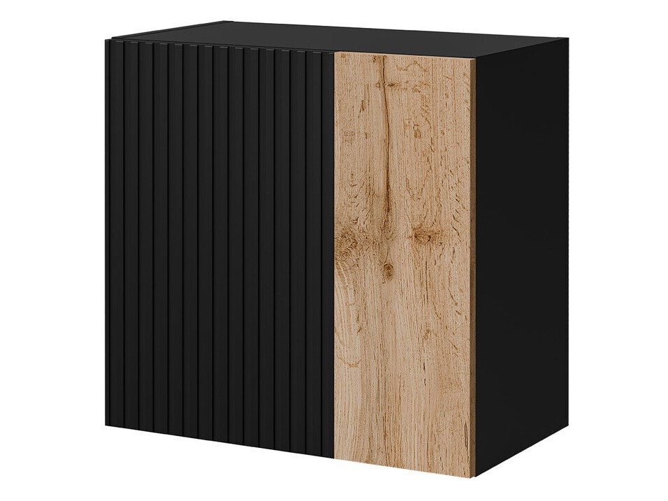 Wandkast Species I (Zwart + Wotan eik)