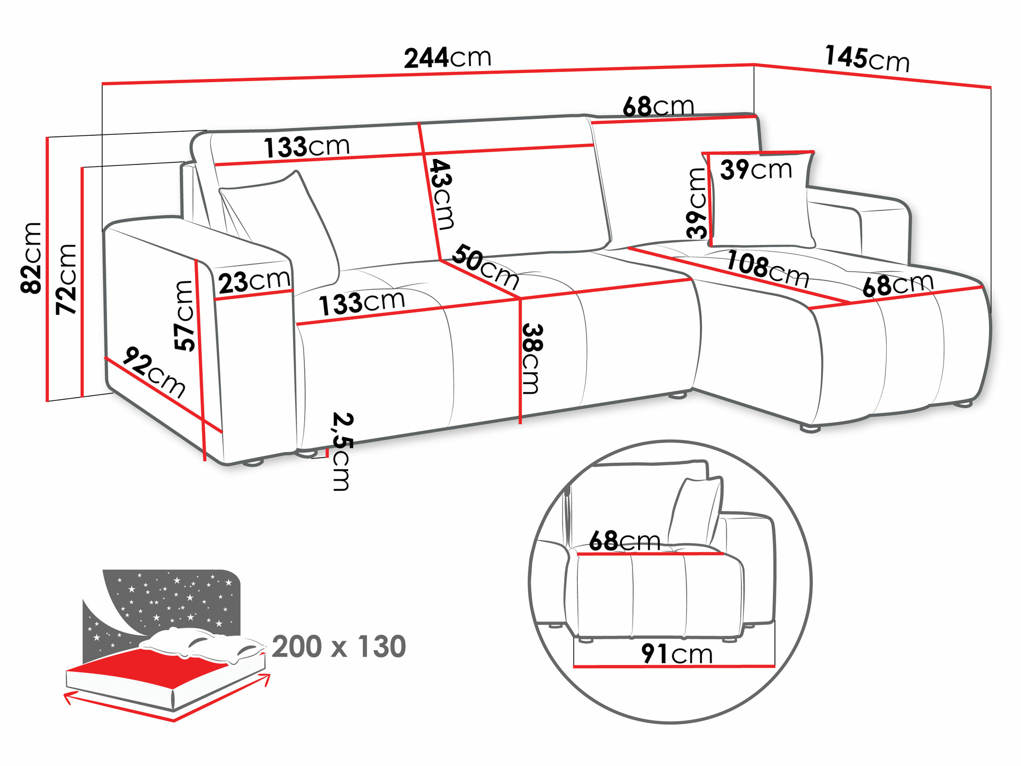 Hoekbank Comfivo 361 (Velo 621)
