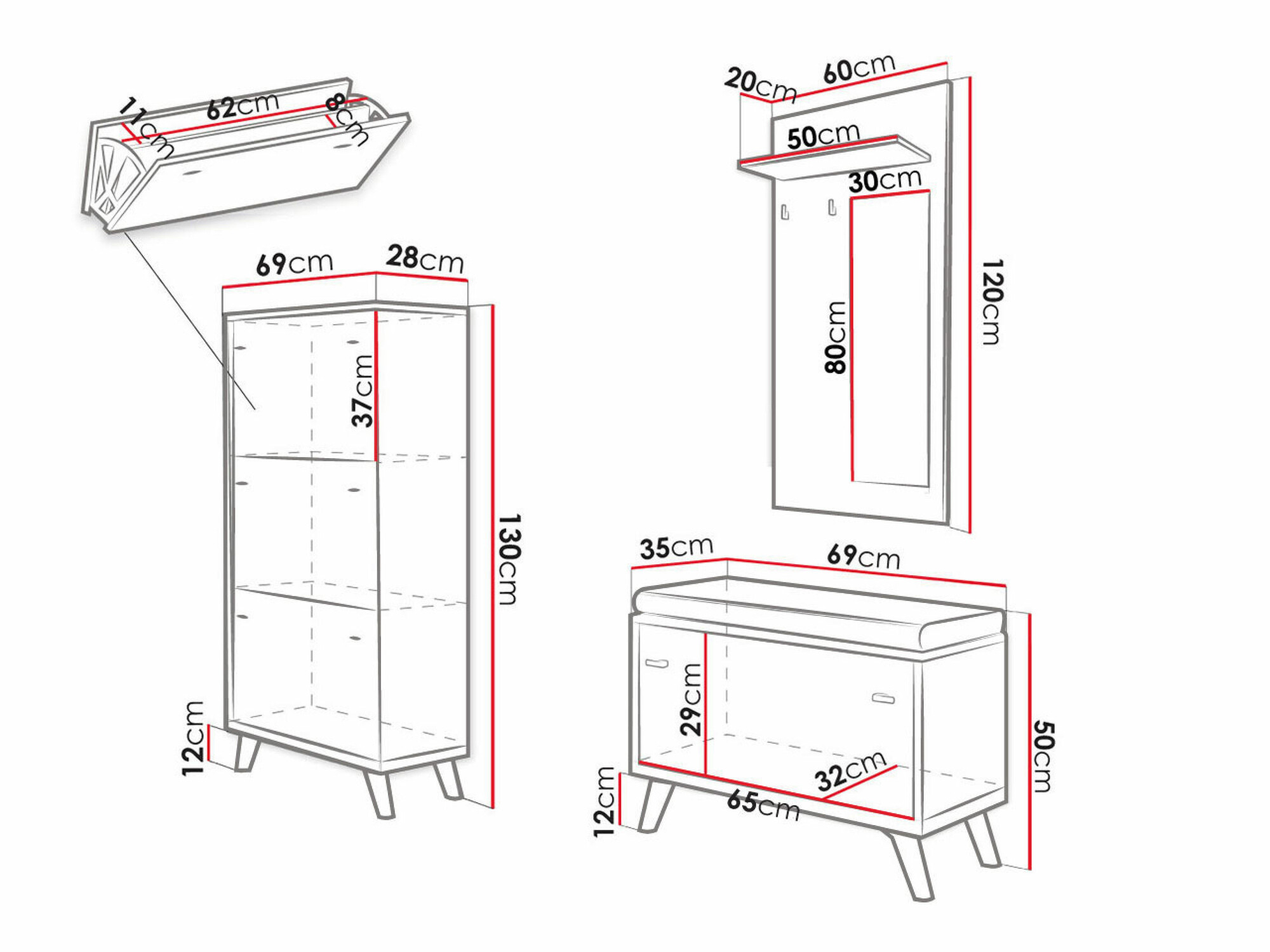 Gangmeubelset Levtena 106
