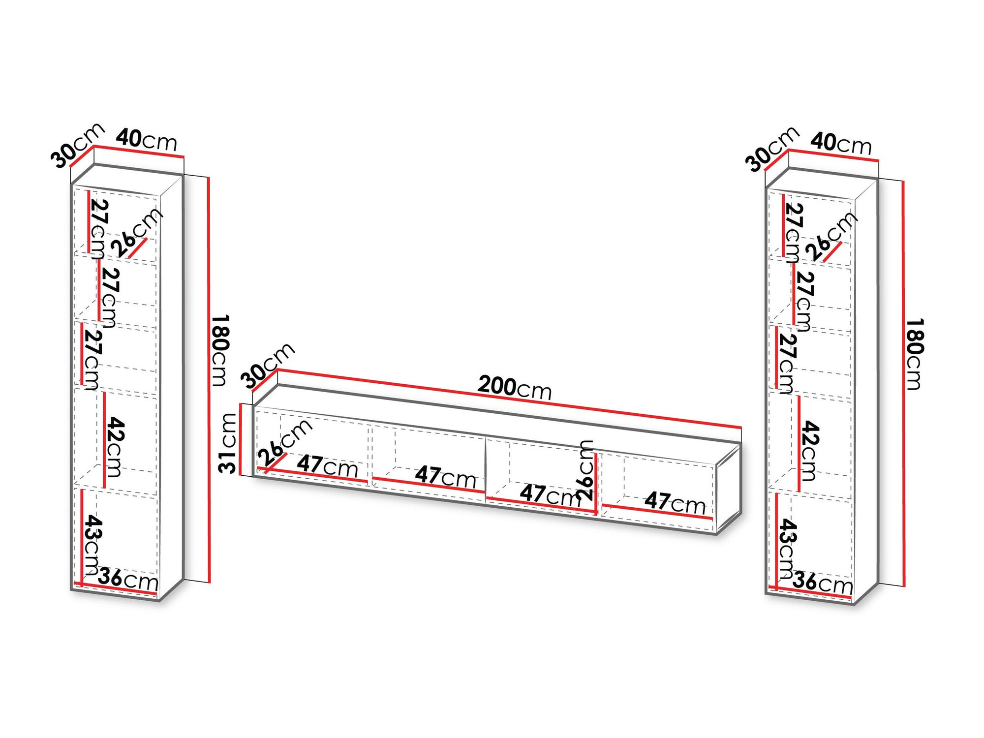 Woonkamerset Calveru 106 (Zwart)