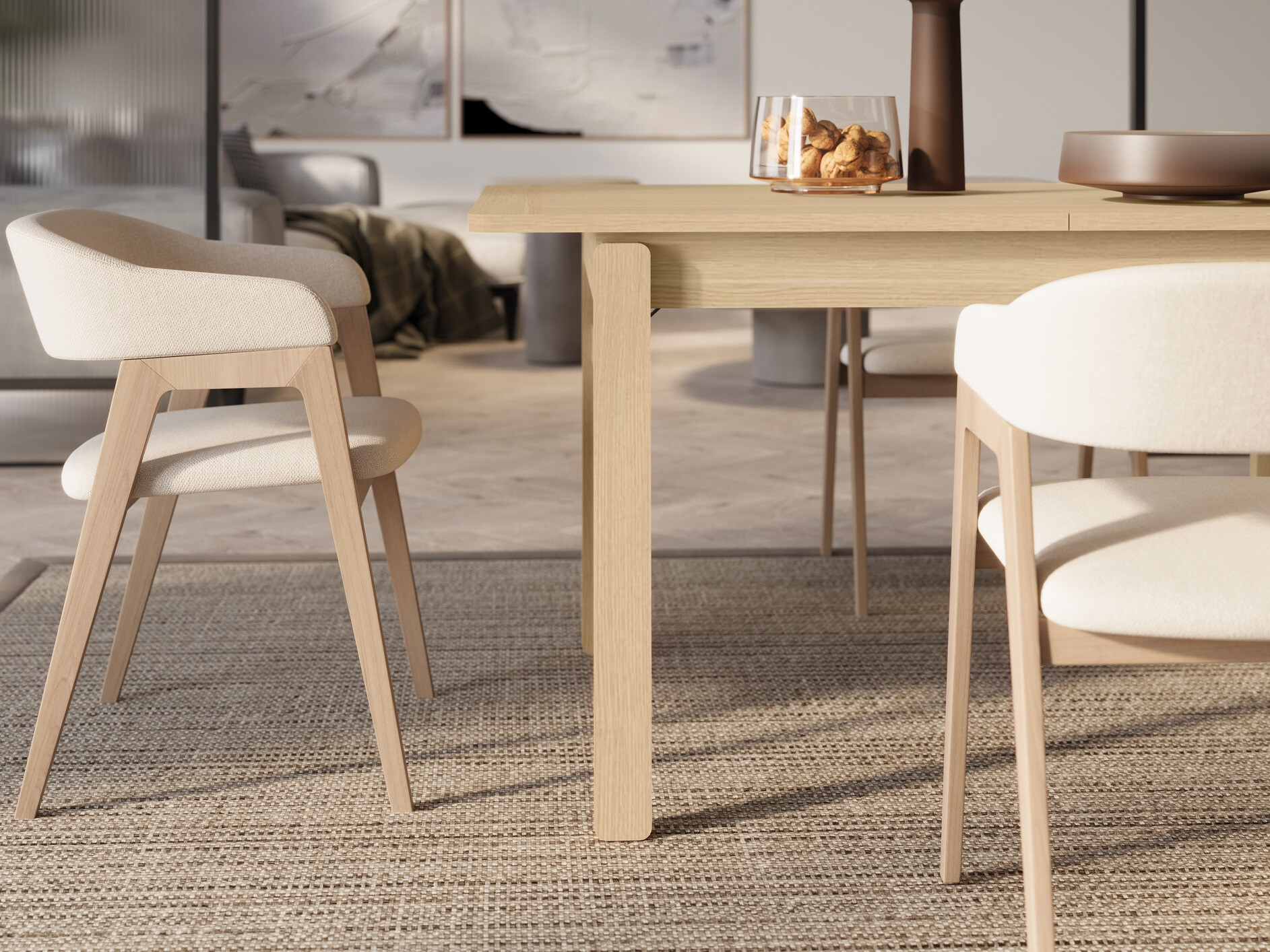 Tafel Fresno 173 (Licht eiken)