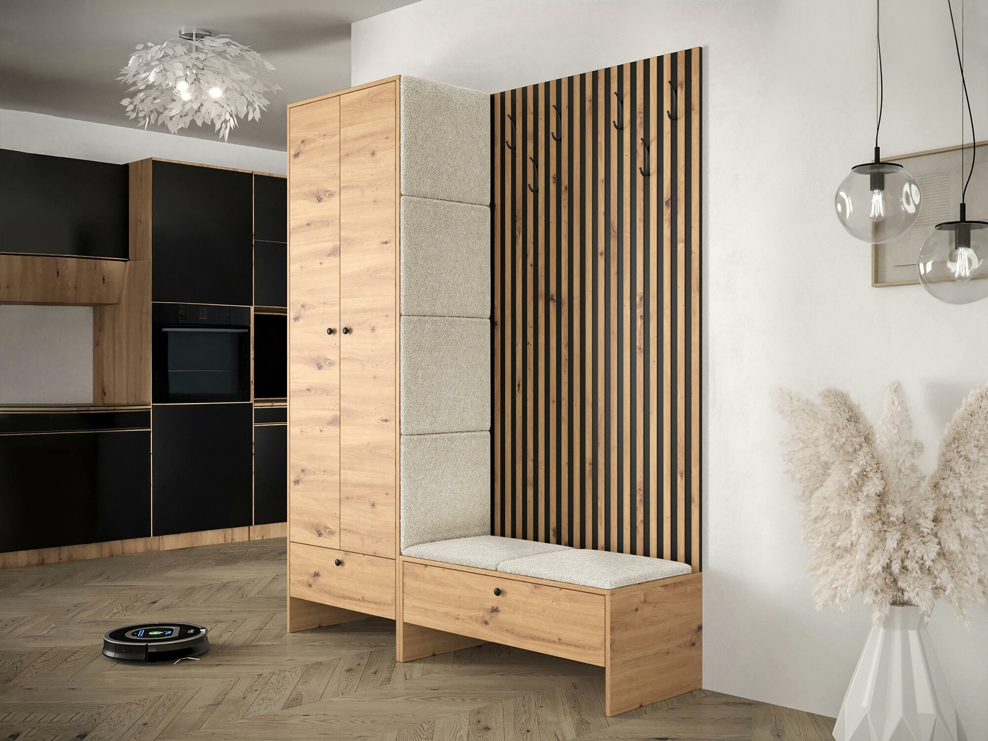 Gangmeubelset Donio III (Artisan eiken + Abriamo 03)