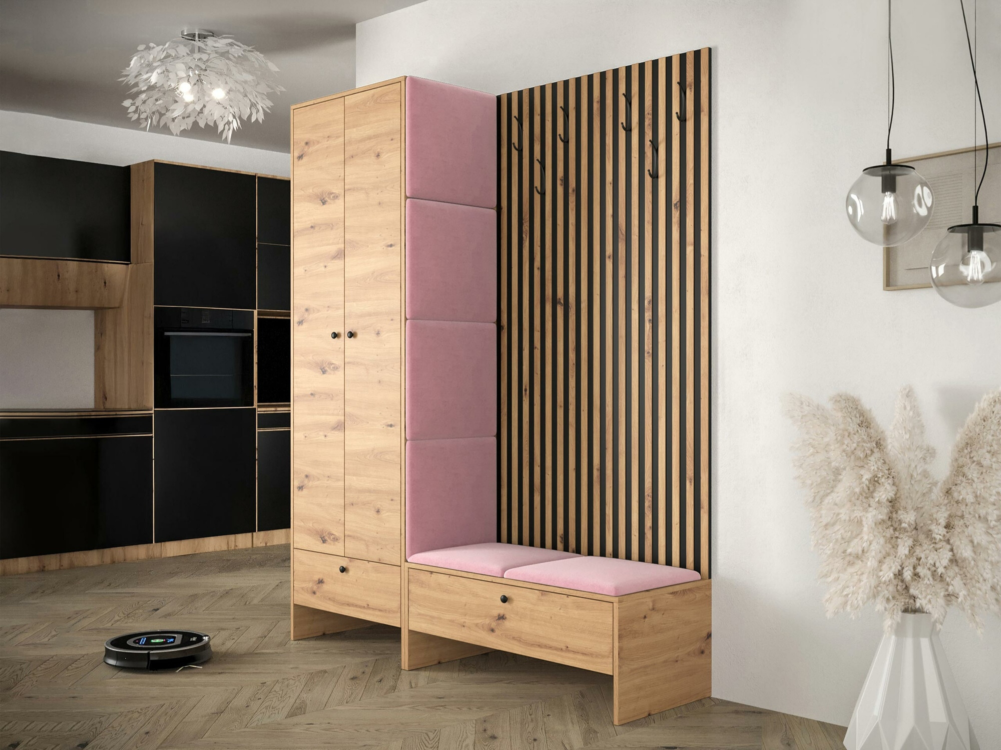 Gangmeubelset Donio III (Artisan eiken + Manila 09)