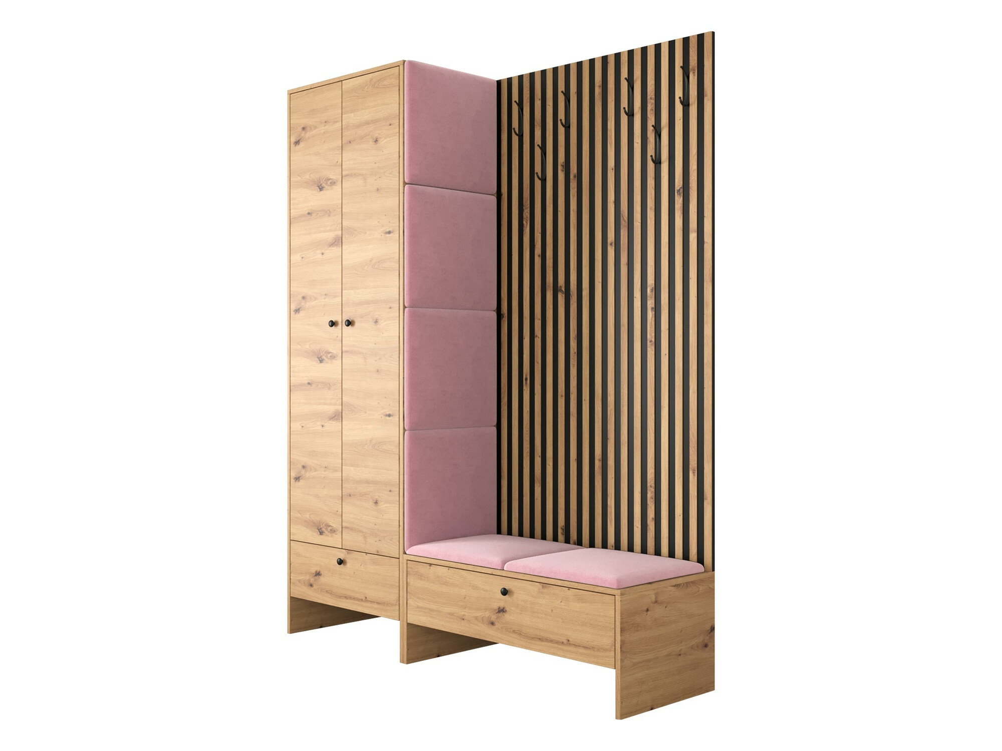 Gangmeubelset Donio III (Artisan eiken + Manila 09)