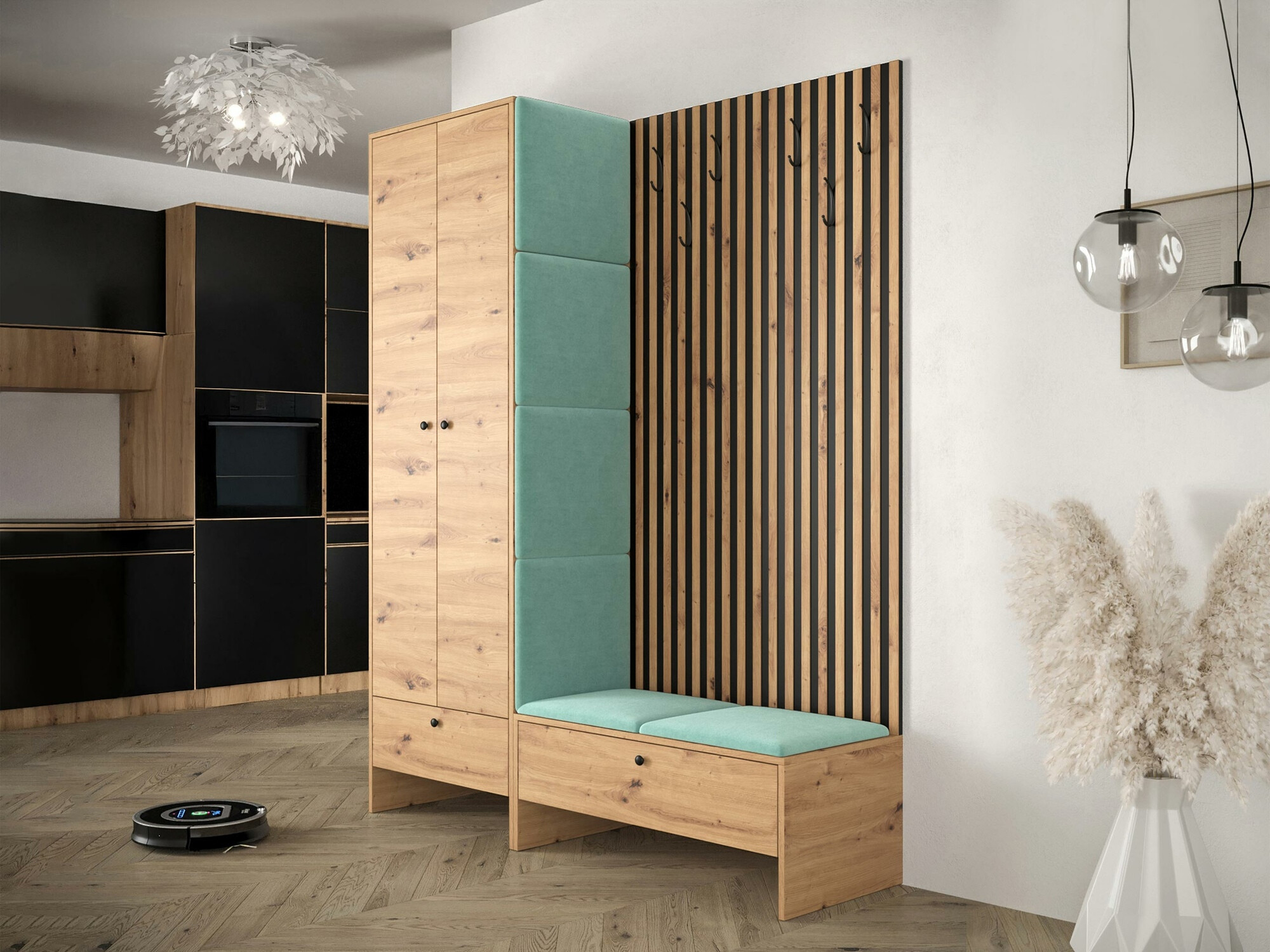 Gangmeubelset Donio III (Artisan eiken + Manila 11)