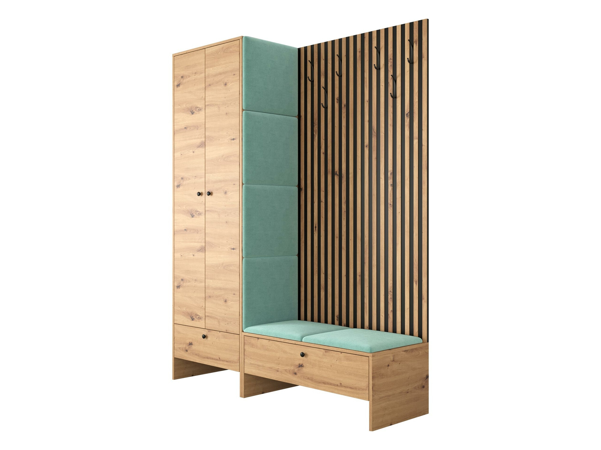 Gangmeubelset Donio III (Artisan eiken + Manila 11)