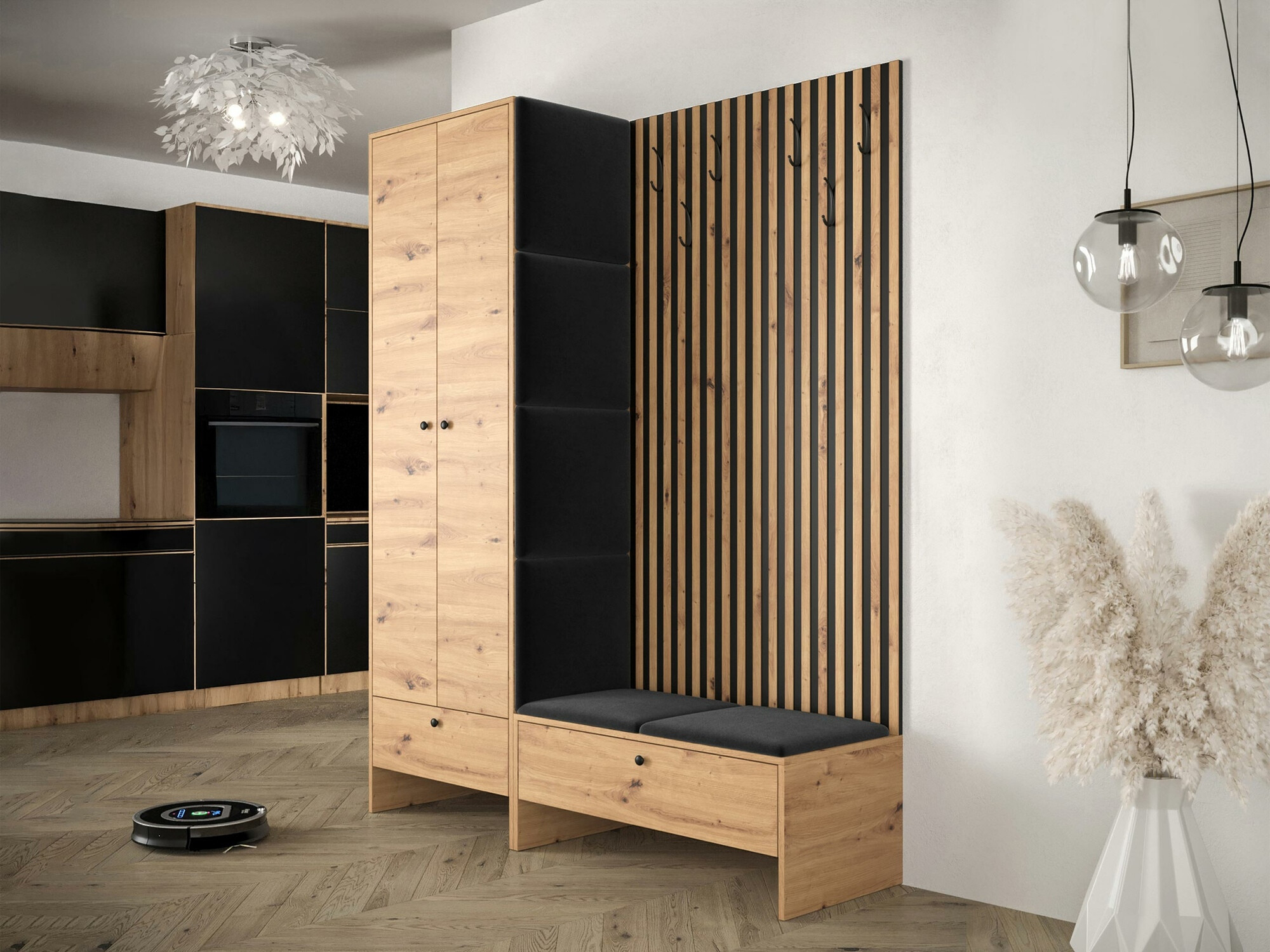 Gangmeubelset Donio III (Artisan eiken + Manila 18)