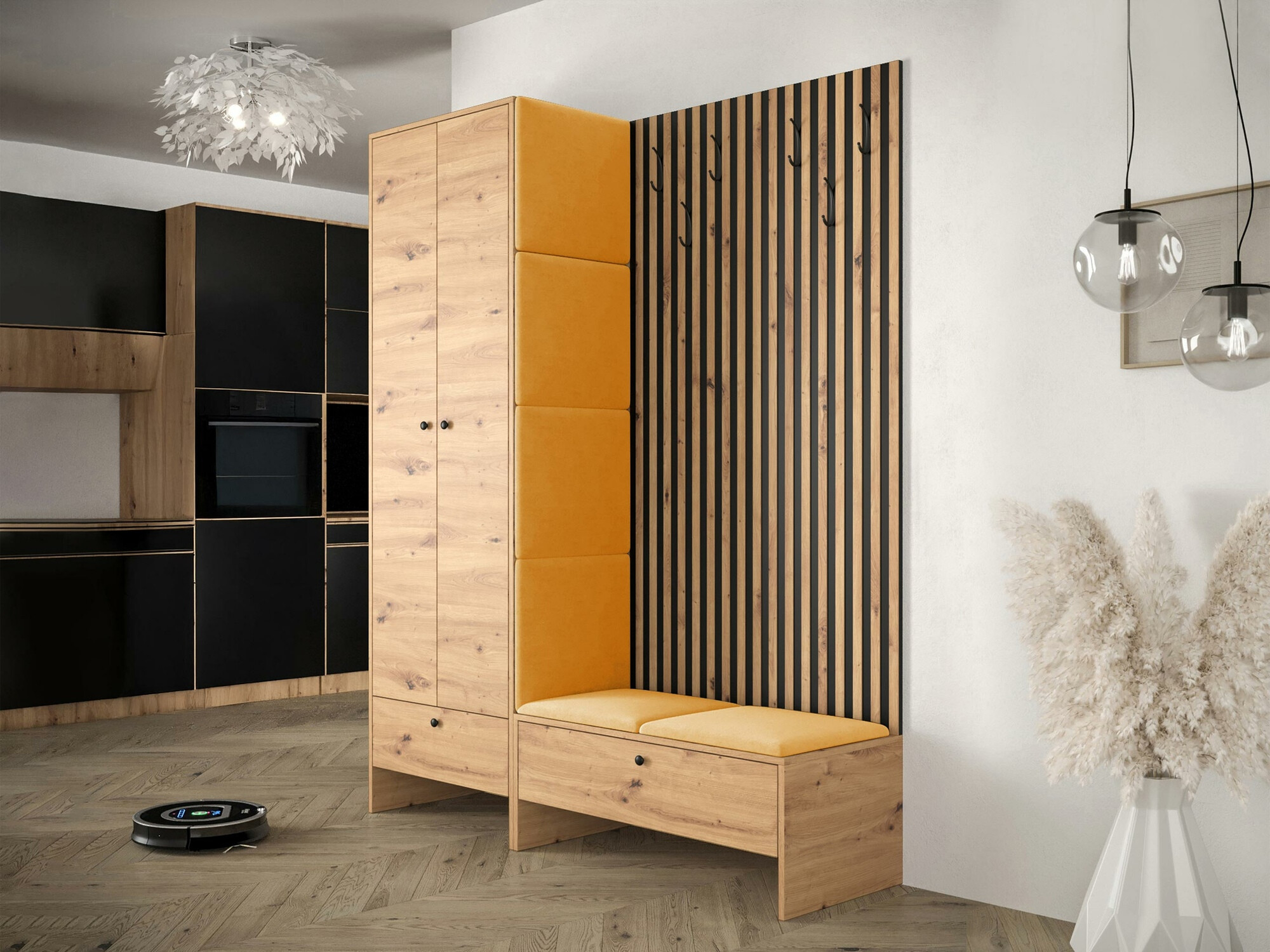 Gangmeubelset Donio III (Artisan eiken + Manila 32)