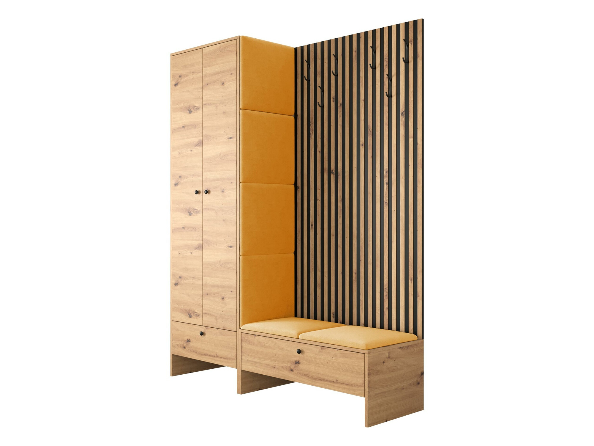 Gangmeubelset Donio III (Artisan eiken + Manila 32)
