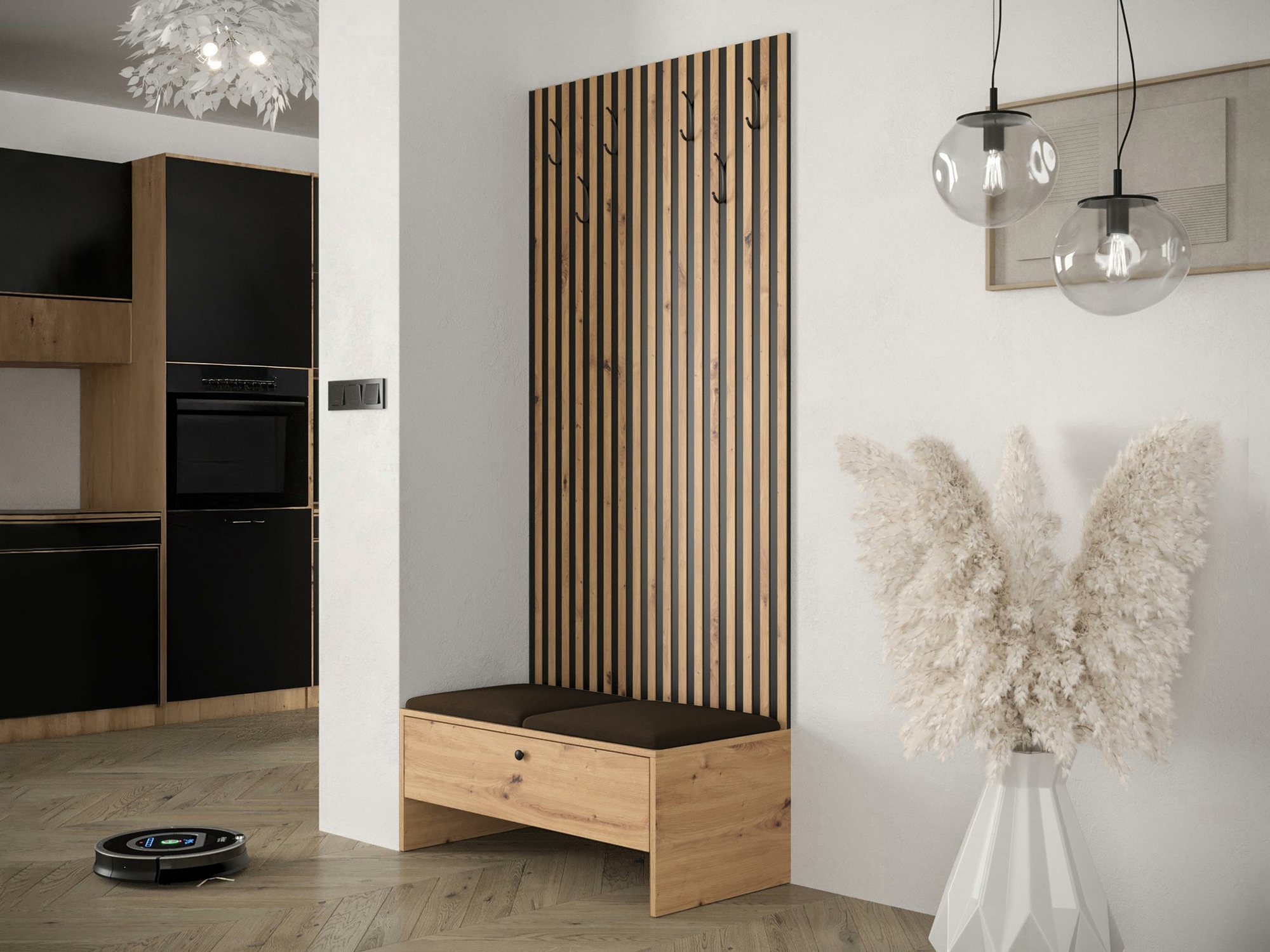 Gangmeubelset Donio IV (Artisan eiken + Manila 04)