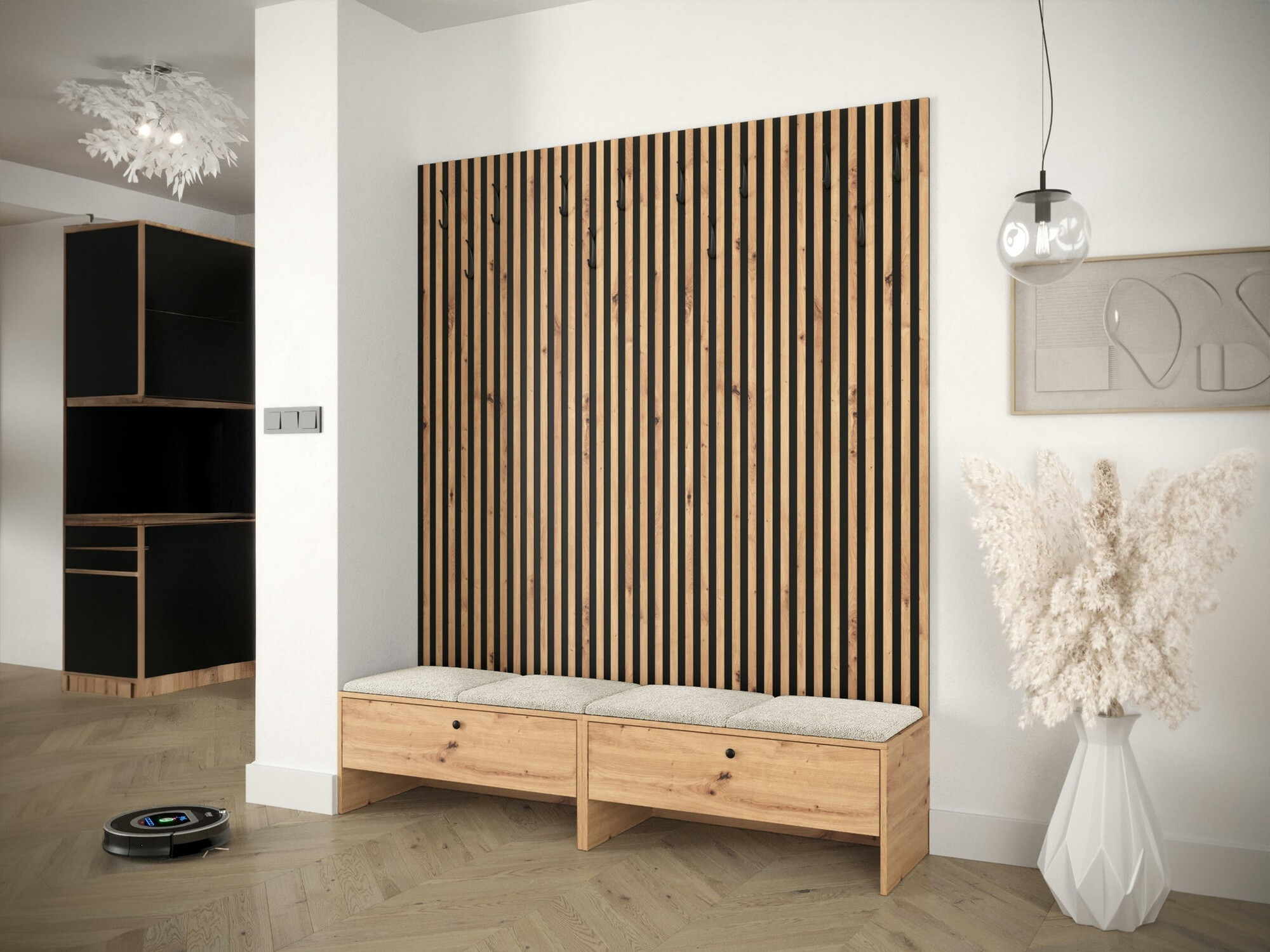 Gangmeubelset Donio V (Artisan eiken + Abriamo 03)