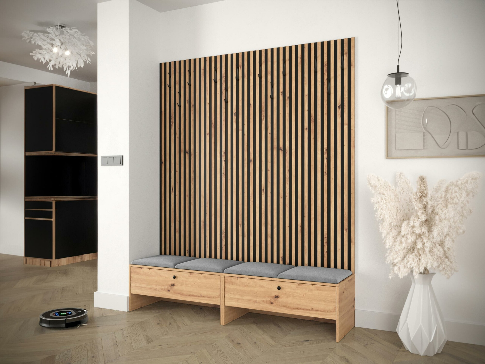 Gangmeubelset Donio V (Artisan eiken + Manila 16)