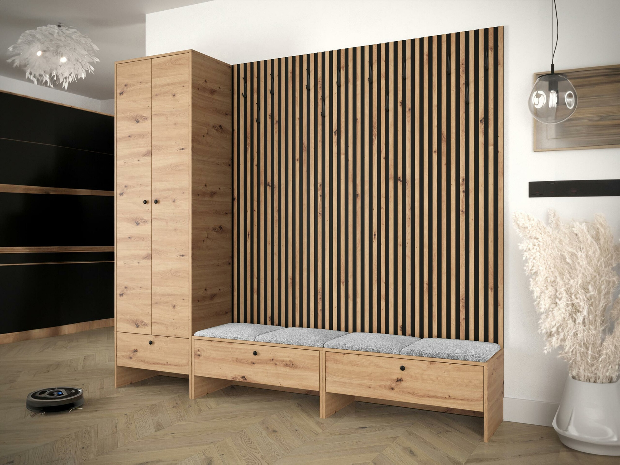 Gangmeubelset Donio VI (Artisan eiken + Abriamo 06)