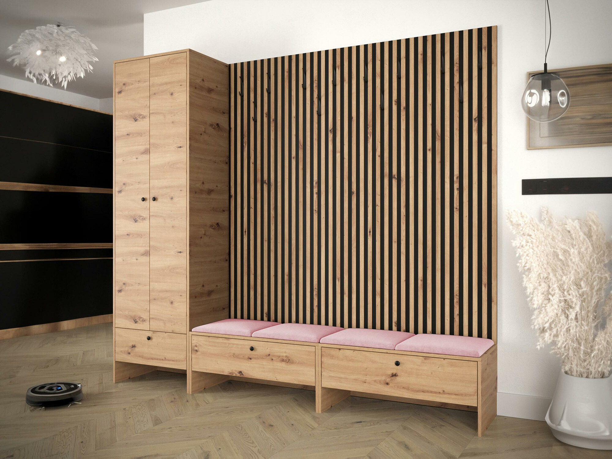Gangmeubelset Donio VI (Artisan eiken + Manila 09)