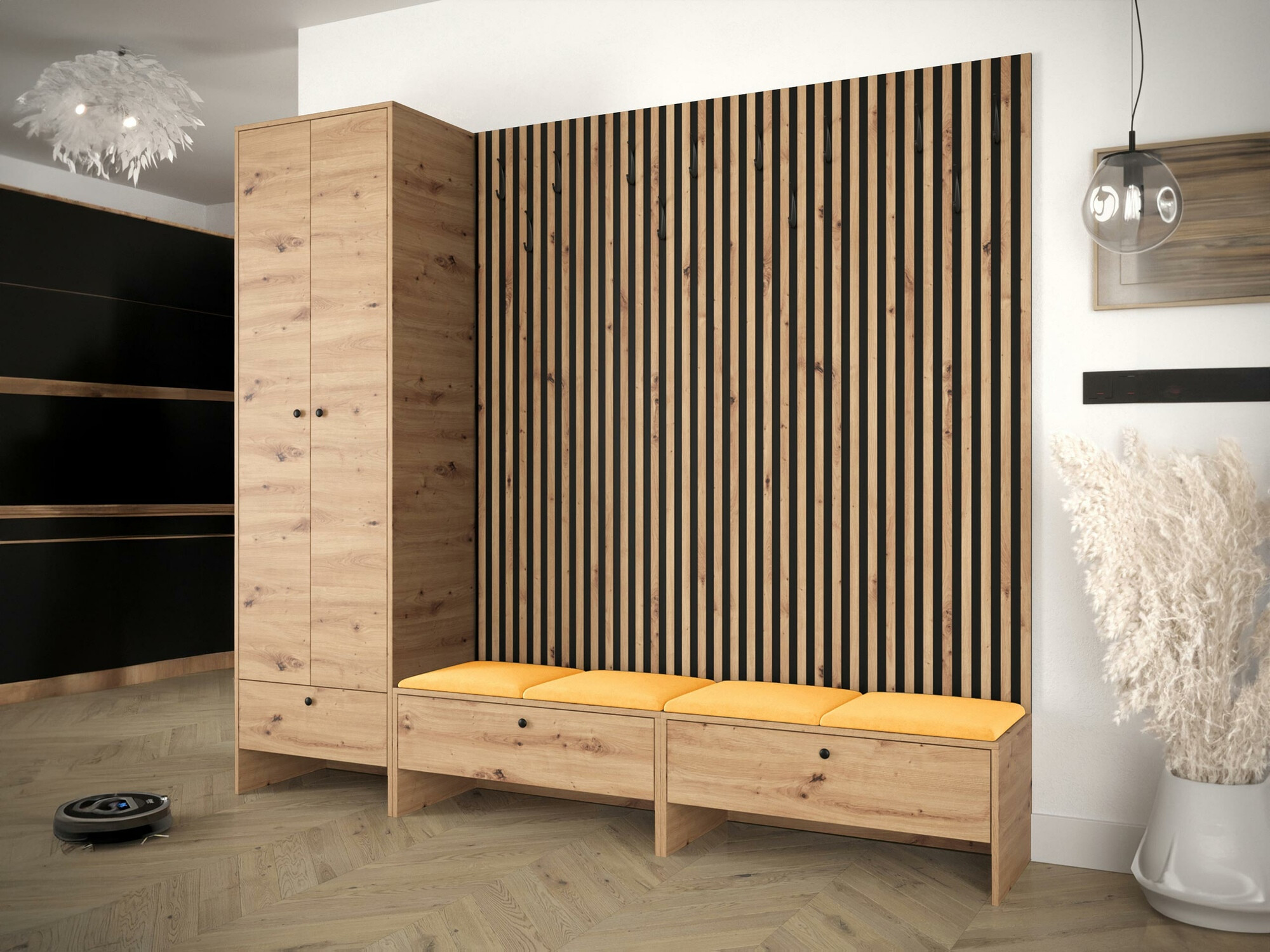 Gangmeubelset Donio VI (Artisan eiken + Manila 32)