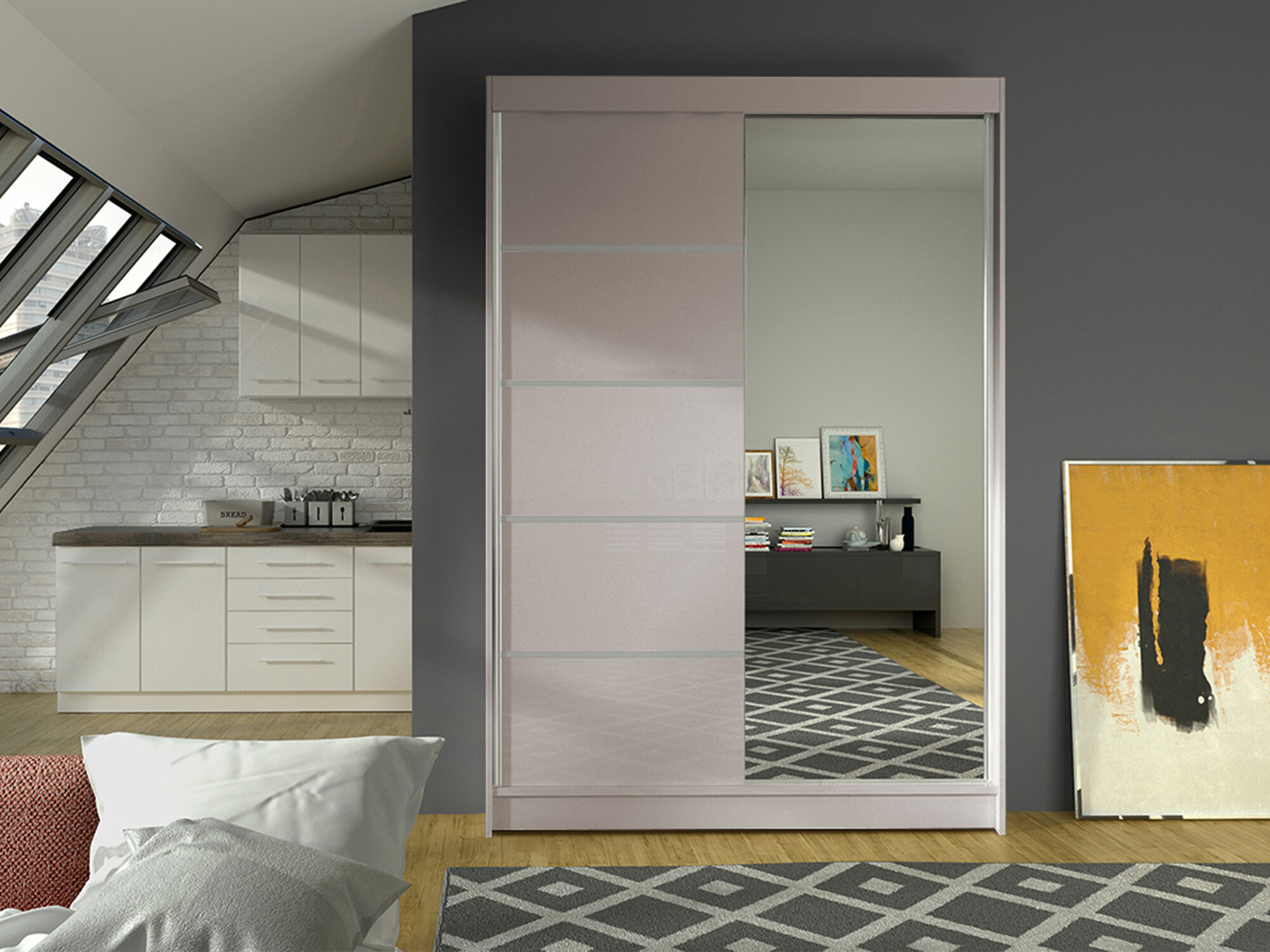 Kledingkast Closico 149 (Kasjmier)