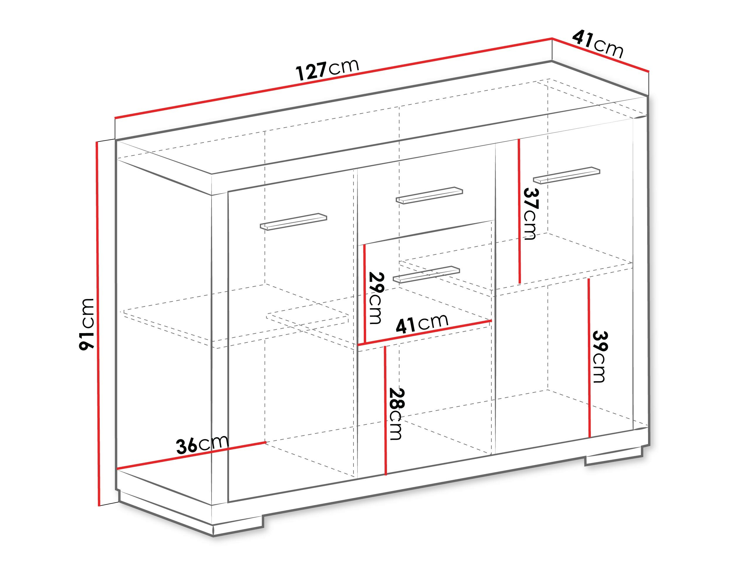 Ladekast Fiomeri 103 (Eik Santana)