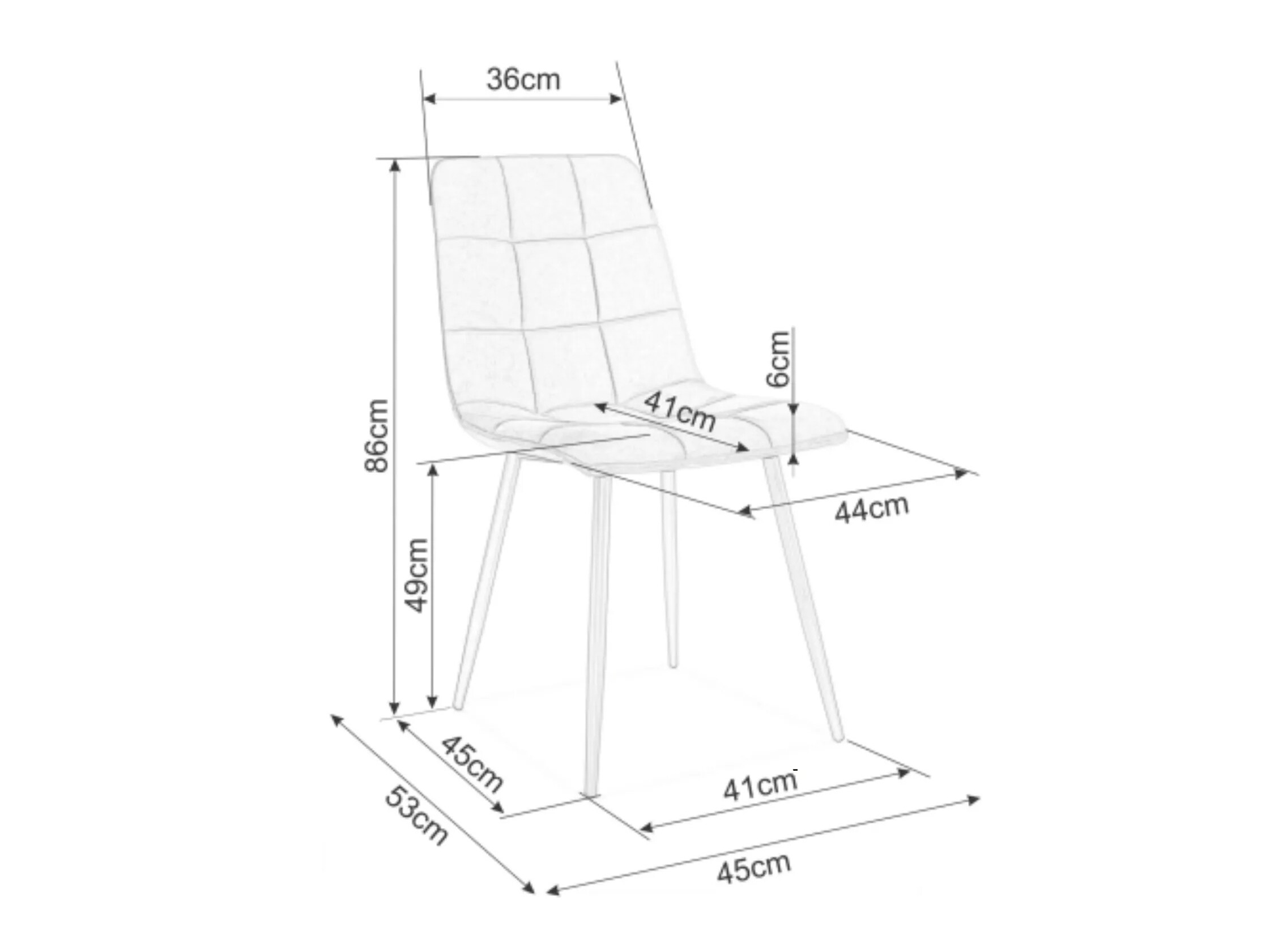 Stoel Detroit 755 (Geel)