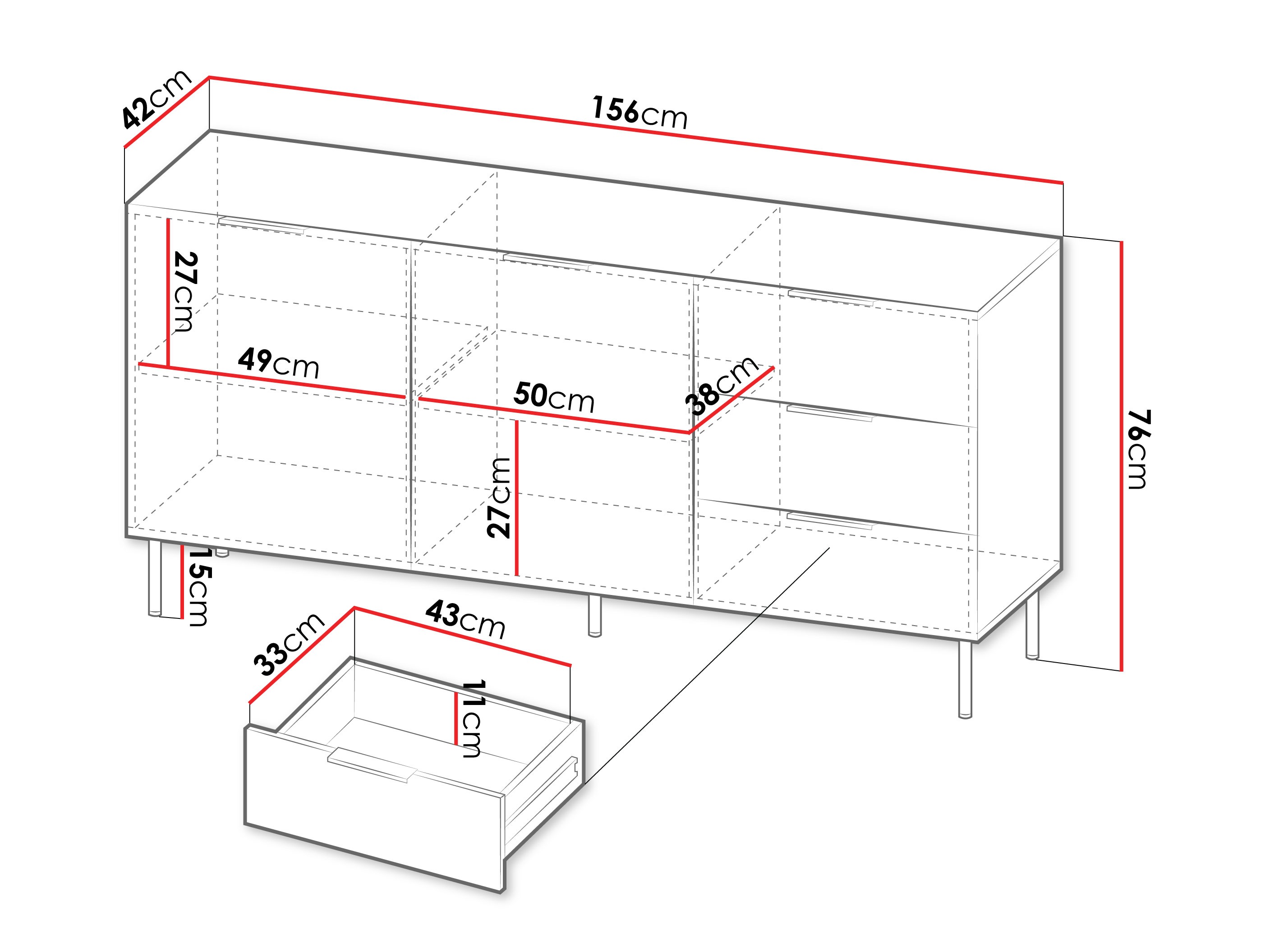 Ladekast Mardalu 100