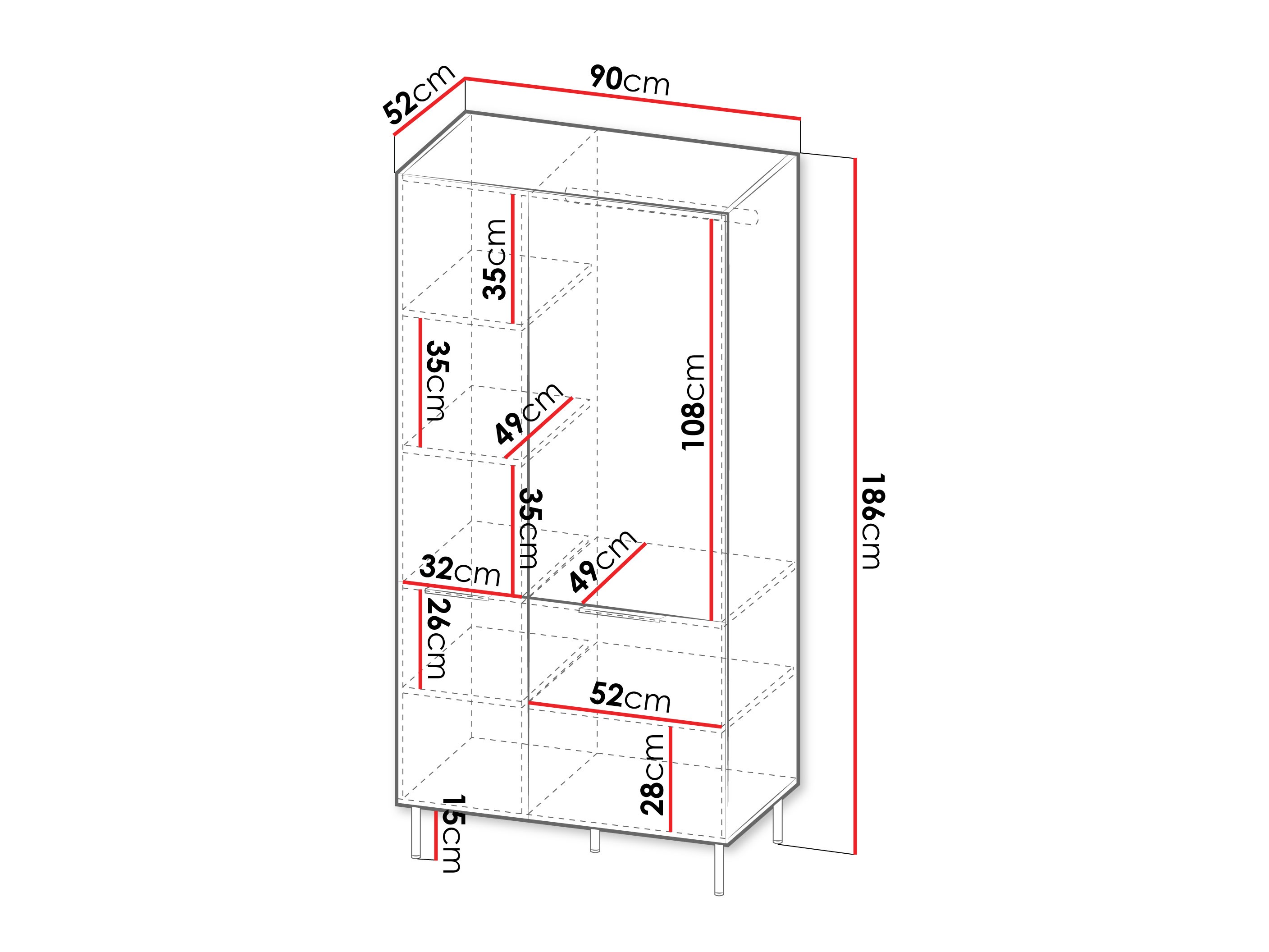 Kledingkast Mardalu 104