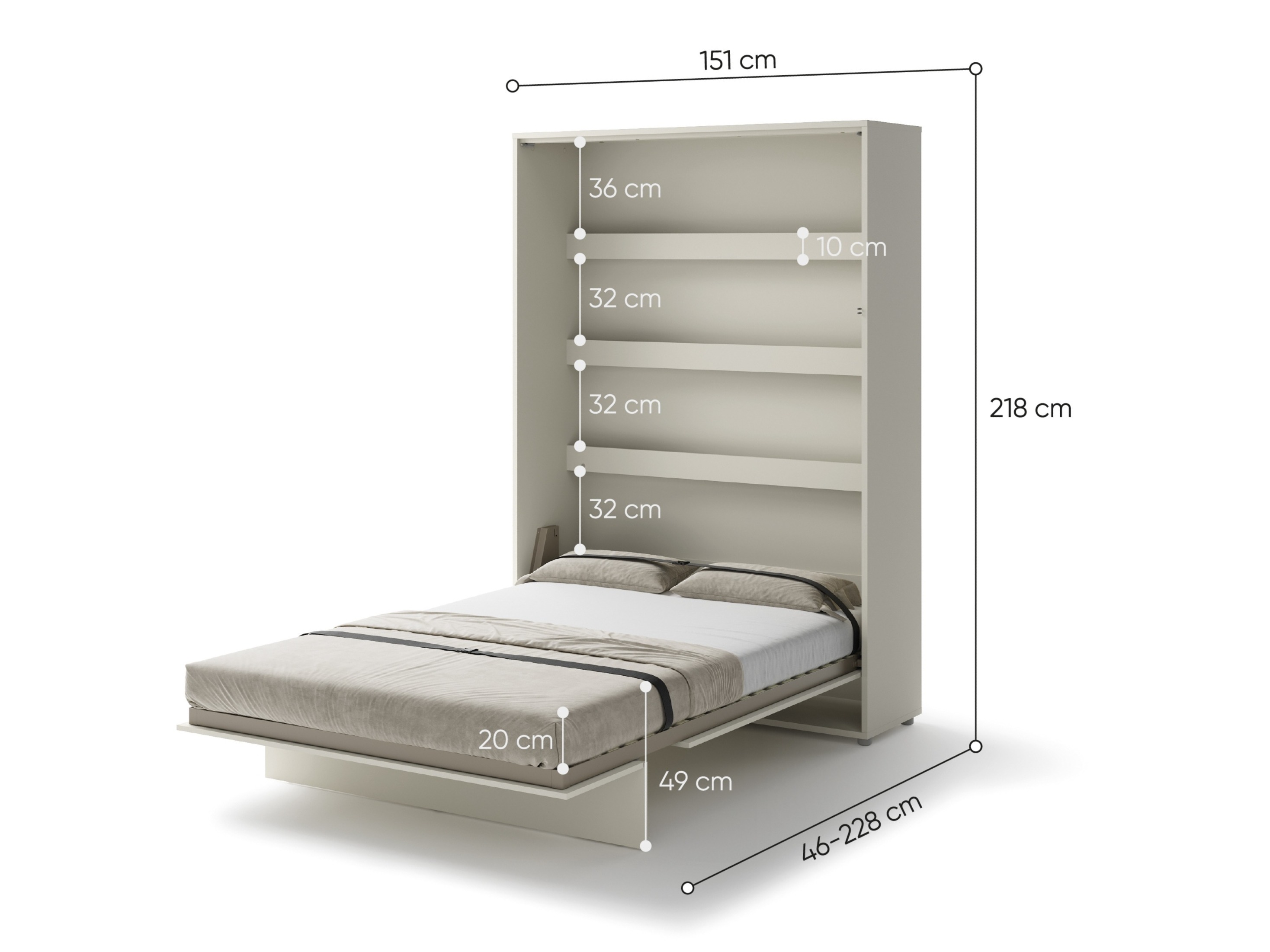 Muurbed Concept Pro Lenart Levfere 102 (Kasjmier)