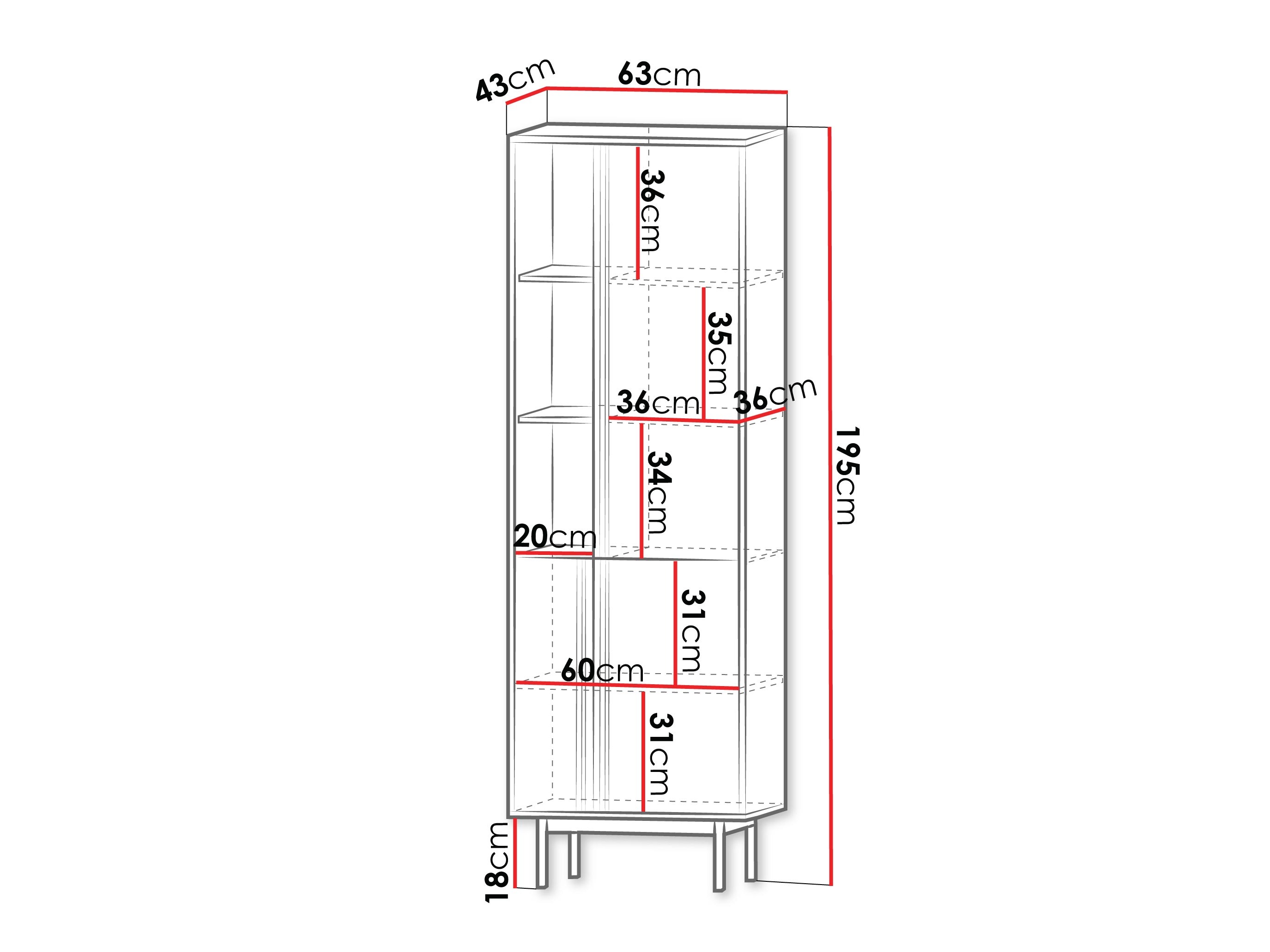 Boekenkast Levali 102 (Eiken)