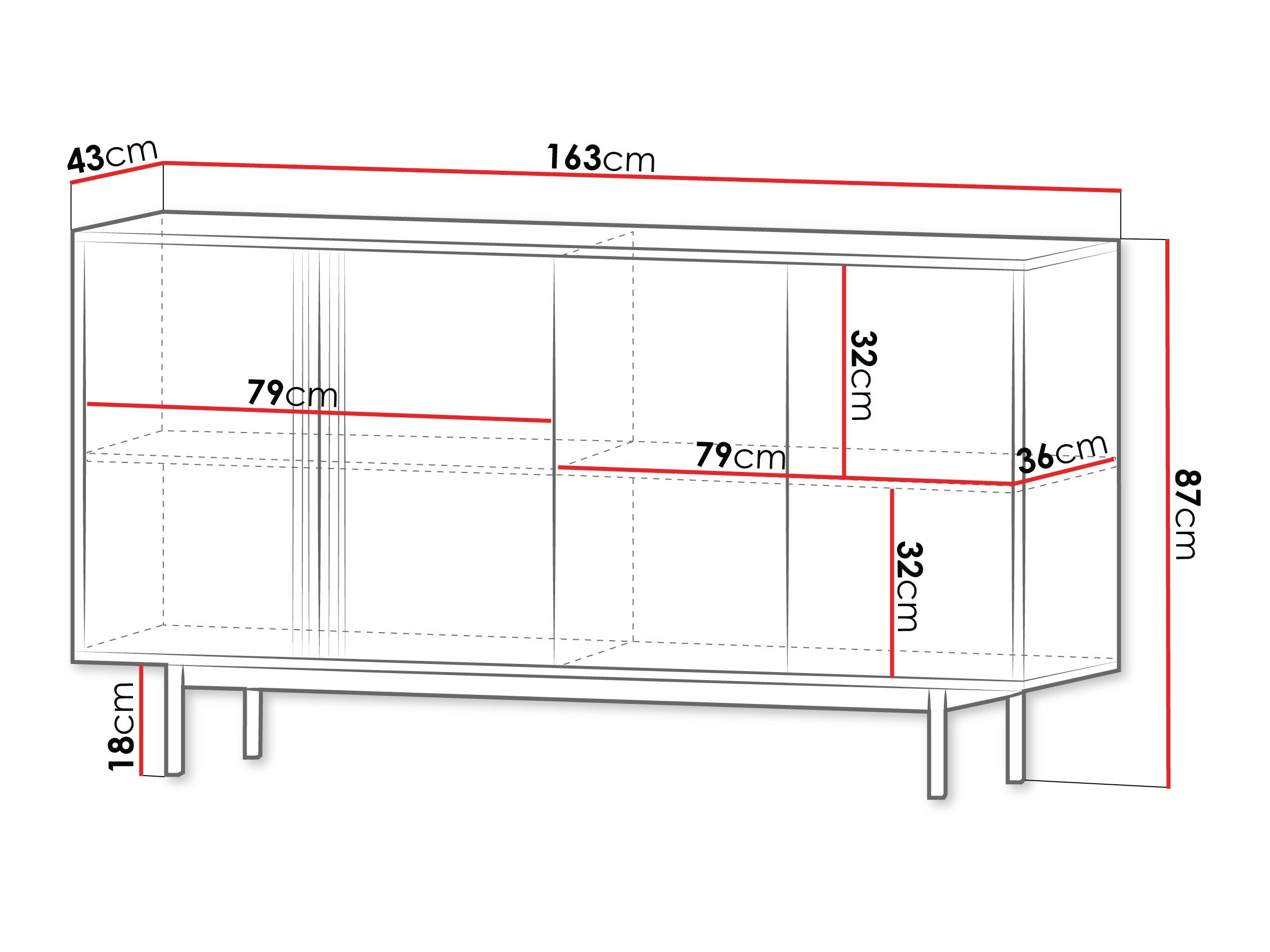 Dressoir Levali 105 (Beige)