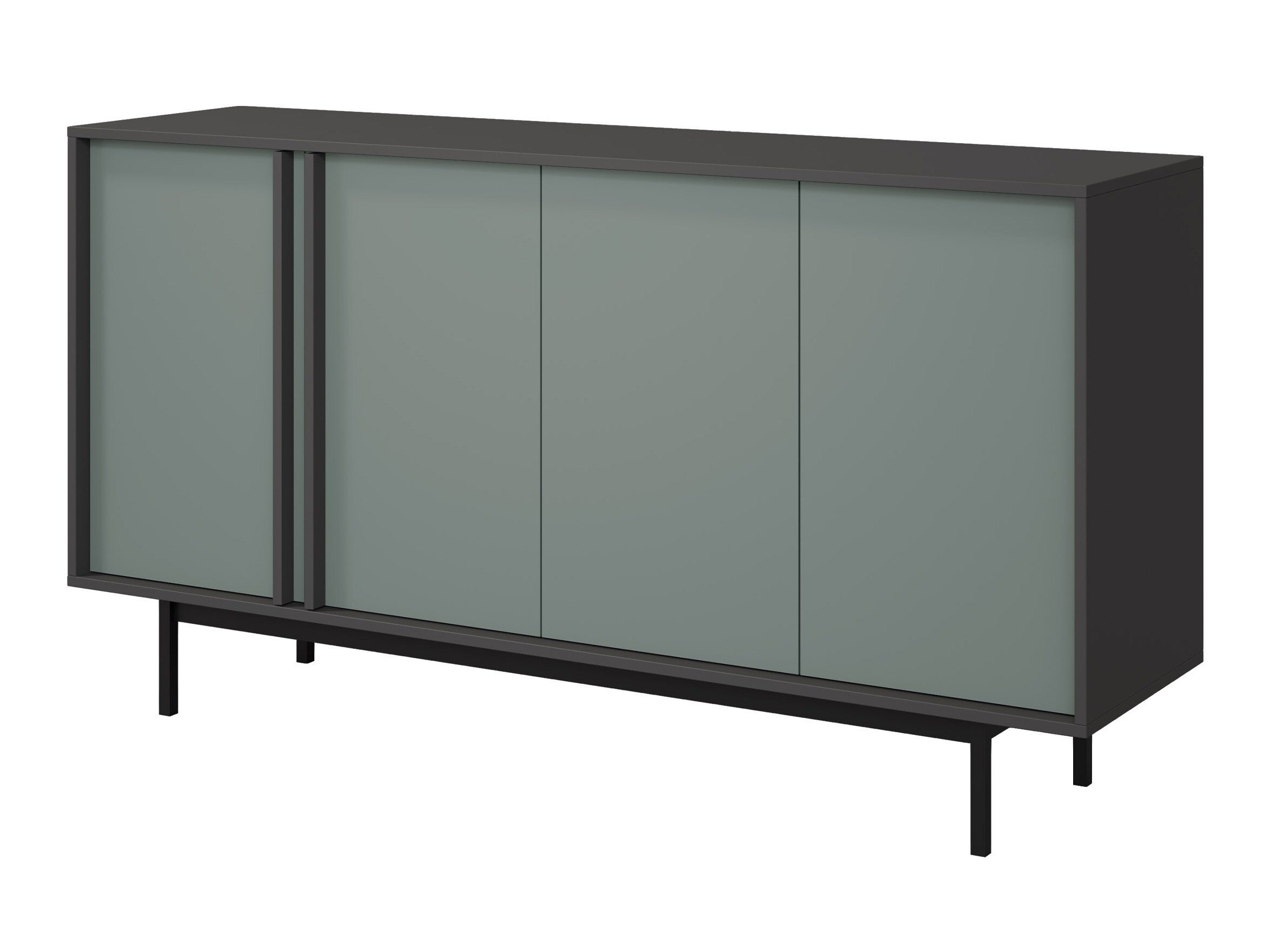 Dressoir Levali 105 (Stoffig groen)