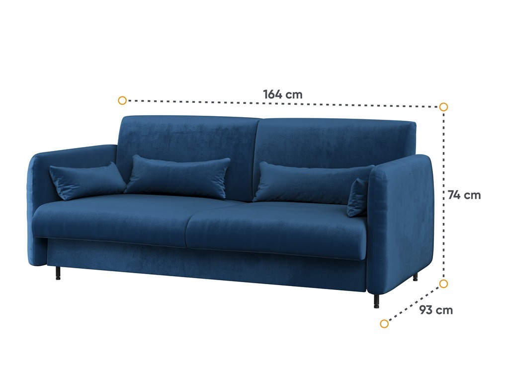 Meubelset Concept Pro Lenart VI (Glanzend wit + Wit + Blauw)