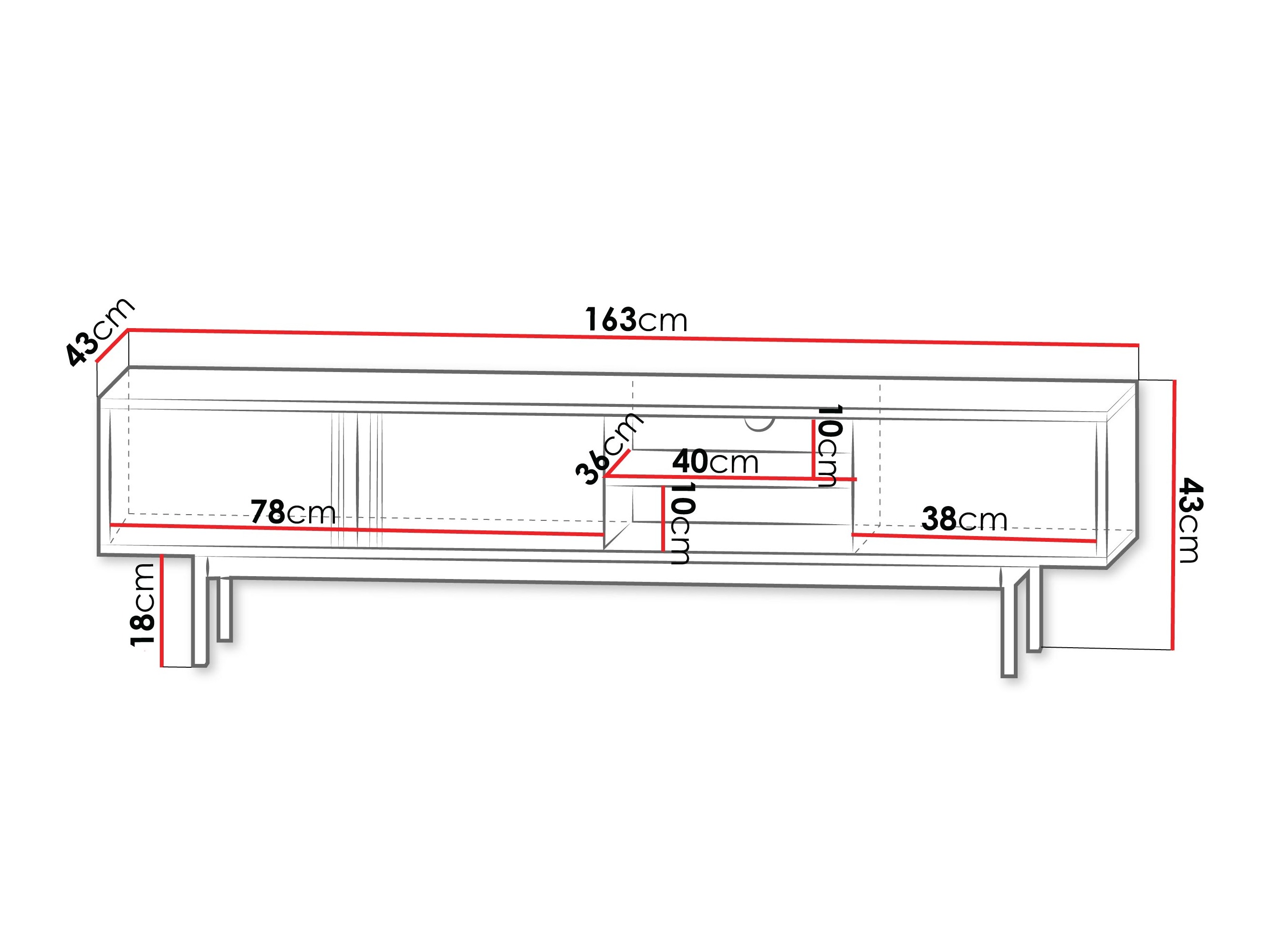 TV-meubel Levali 108 (Beige)