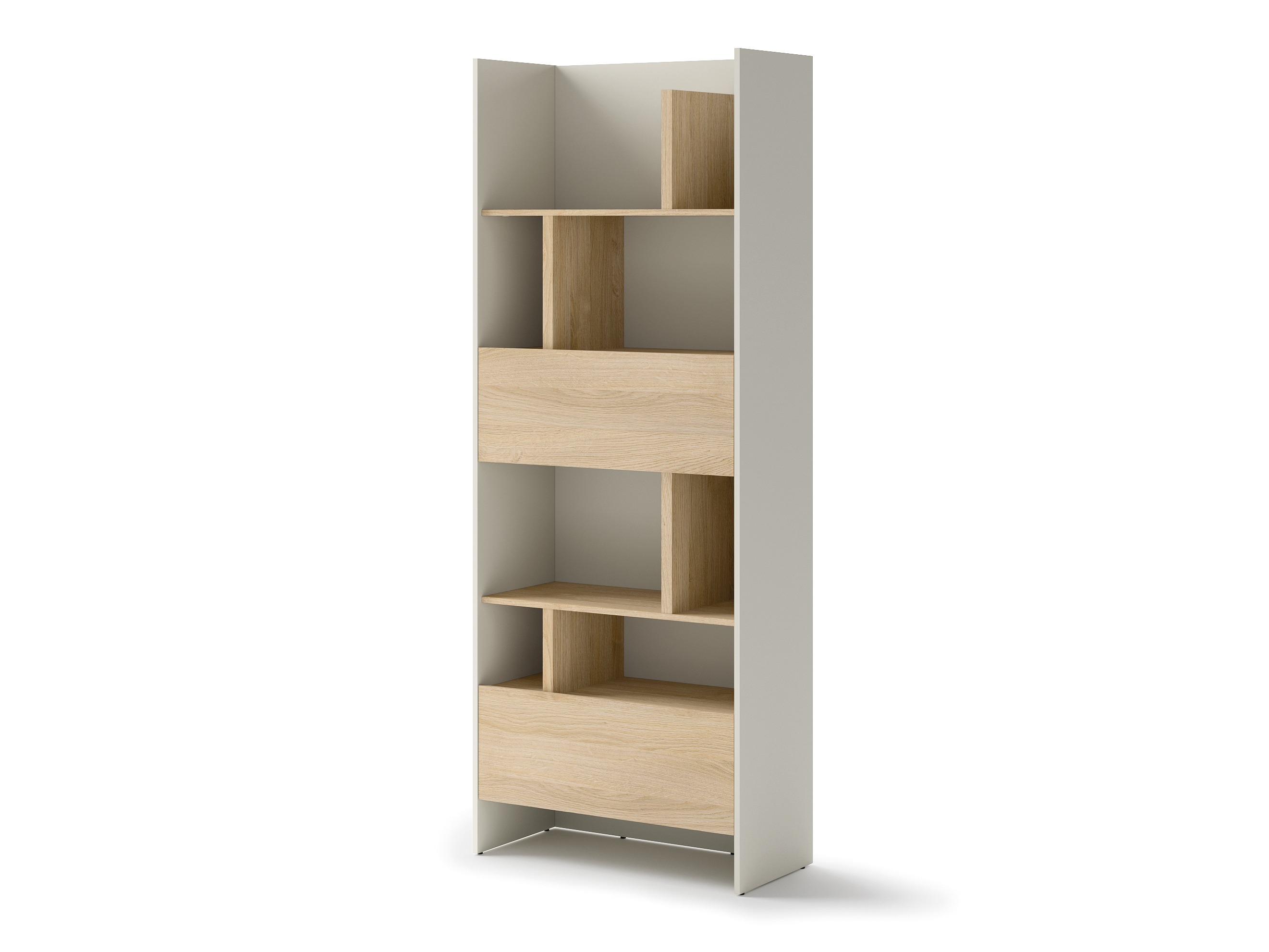 Boekenkast Concept Pro Lenart V (Kasjmier + Eiken)