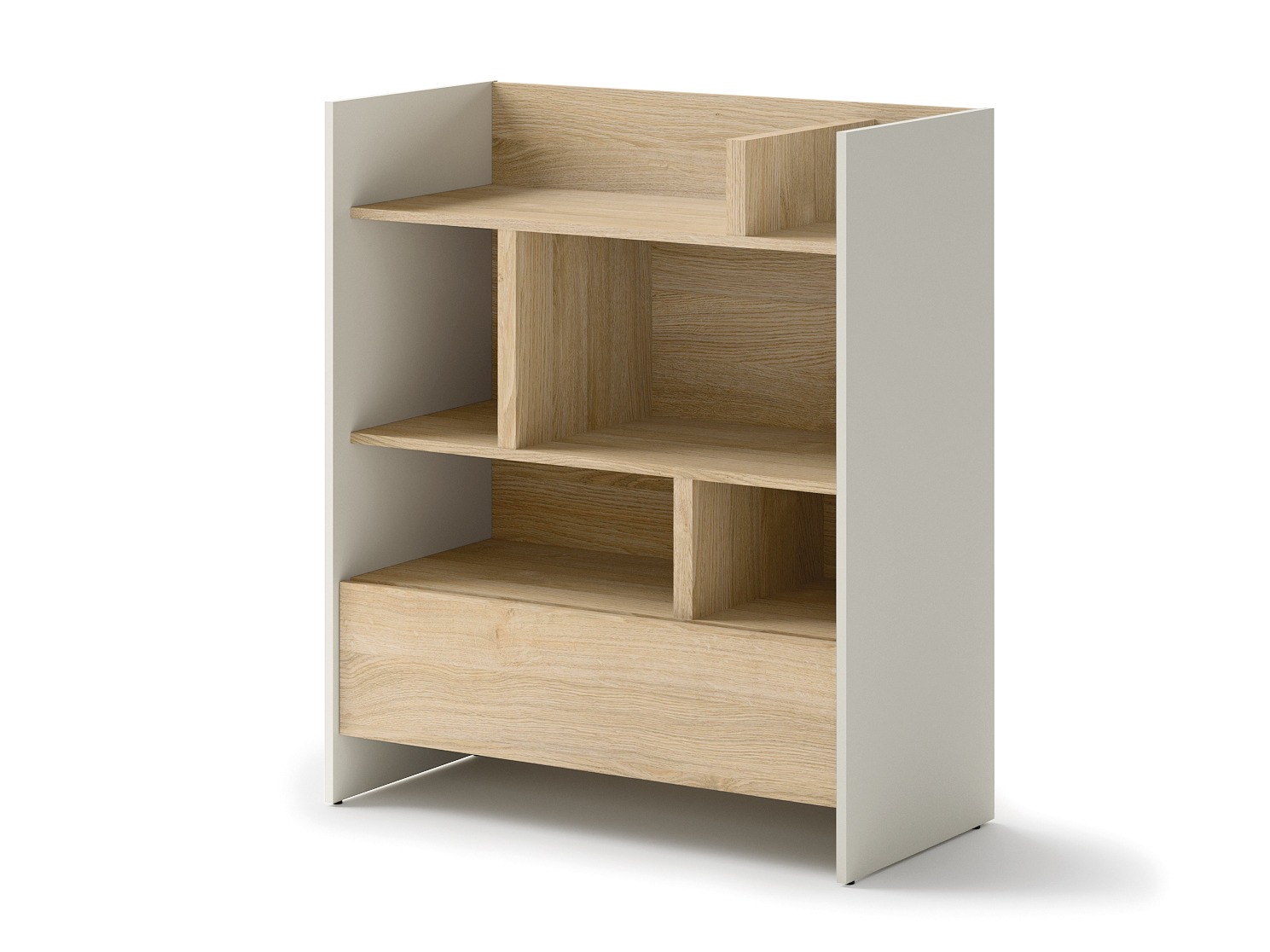 Boekenkast Concept Pro Lenart VIII (Kasjmier + Eiken)