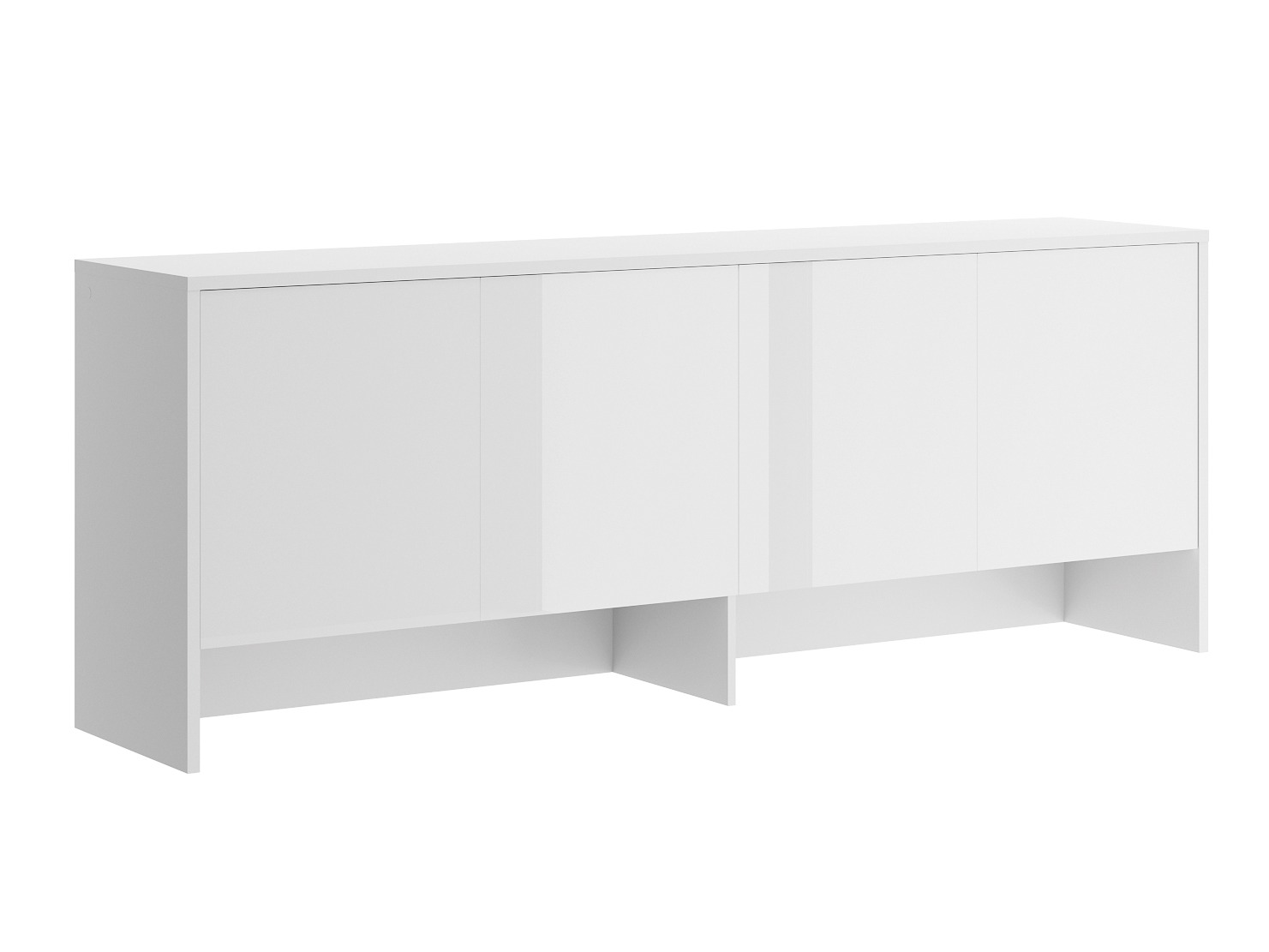 Dressoir Concept Pro Lenart IV (Wit + Glanzend wit)