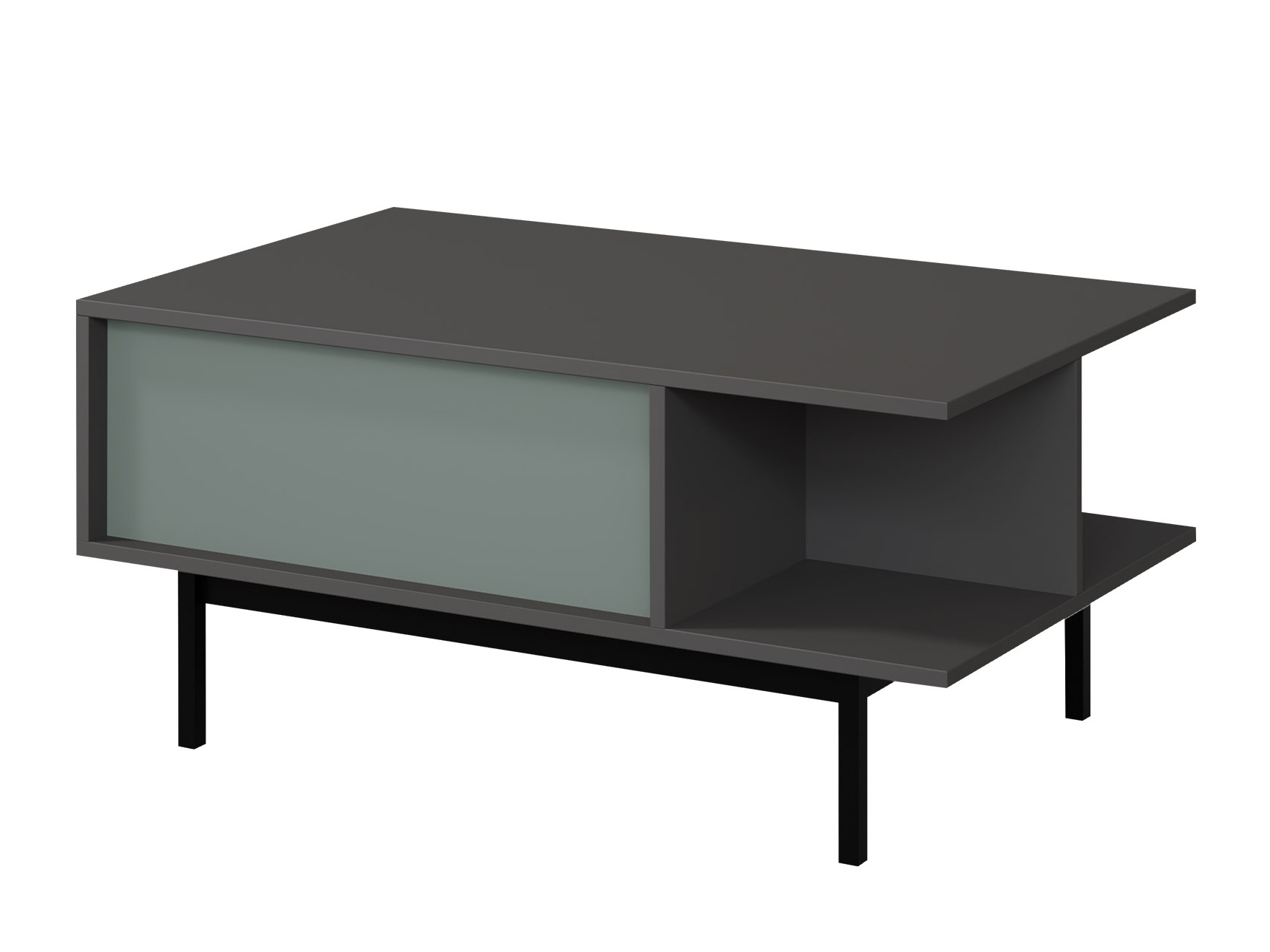 Salontafel Levali 111 (Stoffig groen)