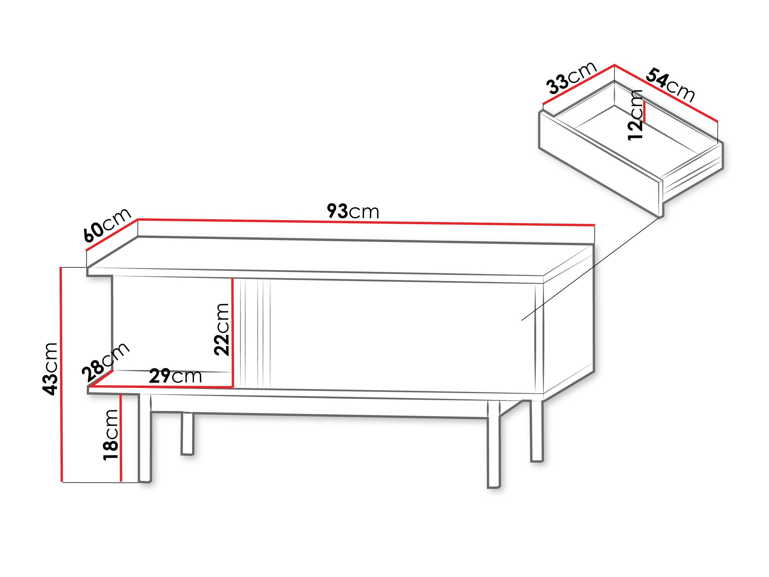 Salontafel Levali 111 (Stoffig groen)