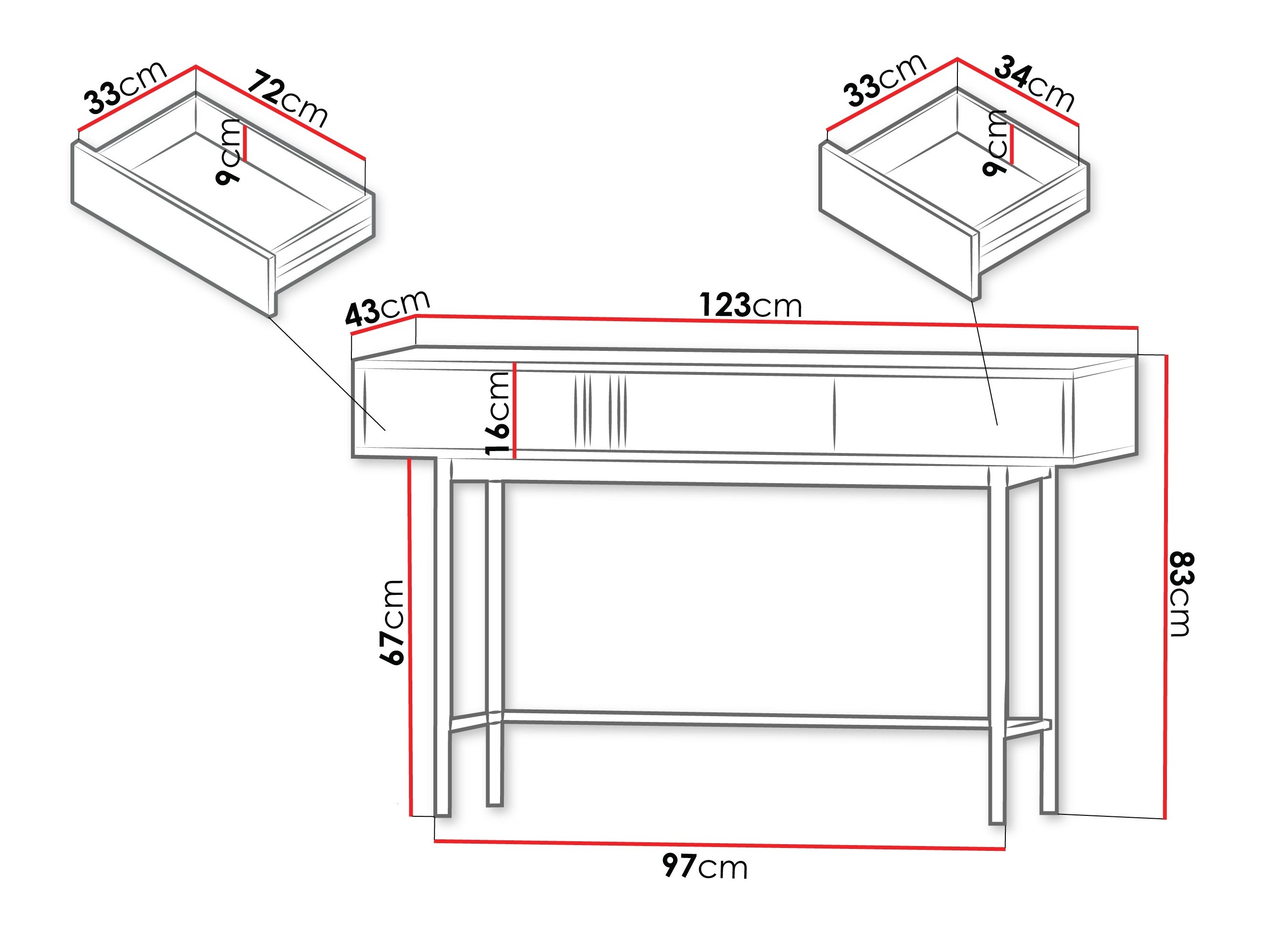 Wandtafel Levali 110 (Eiken)