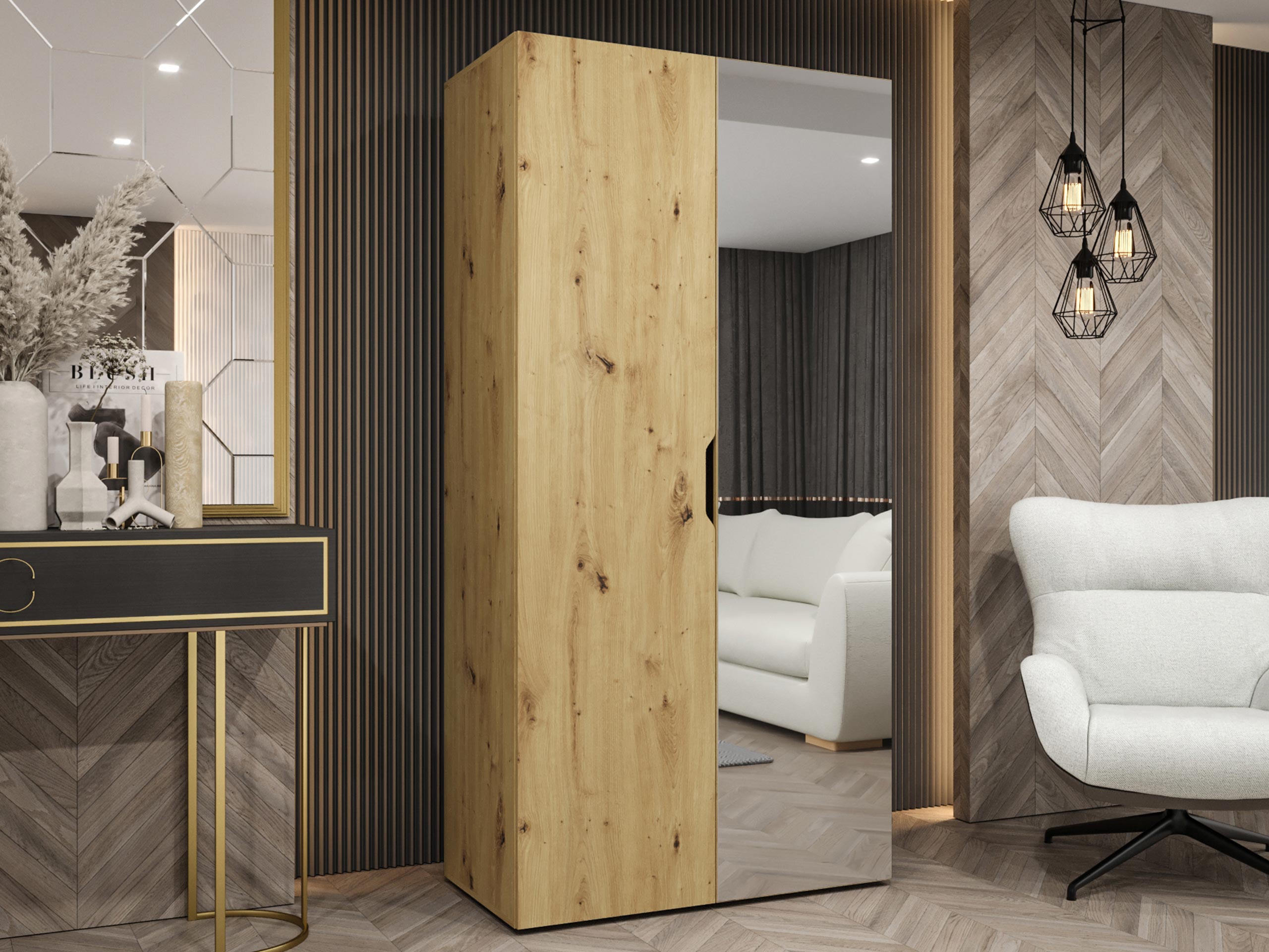 Kledingkast Hartford 510 (Artisan eiken)