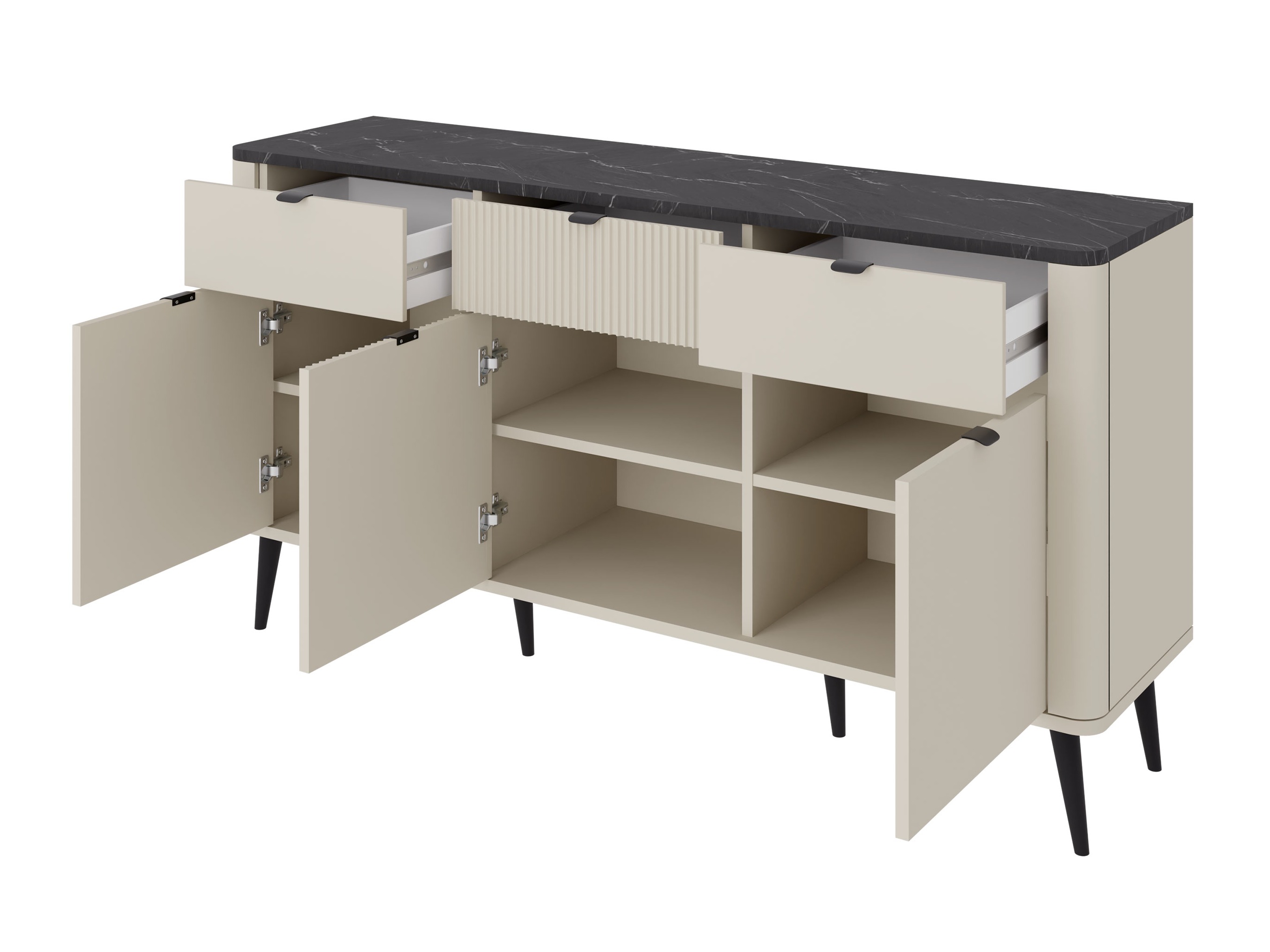 Ladekast Lufela 109 (Kasjmier + Notenhout)