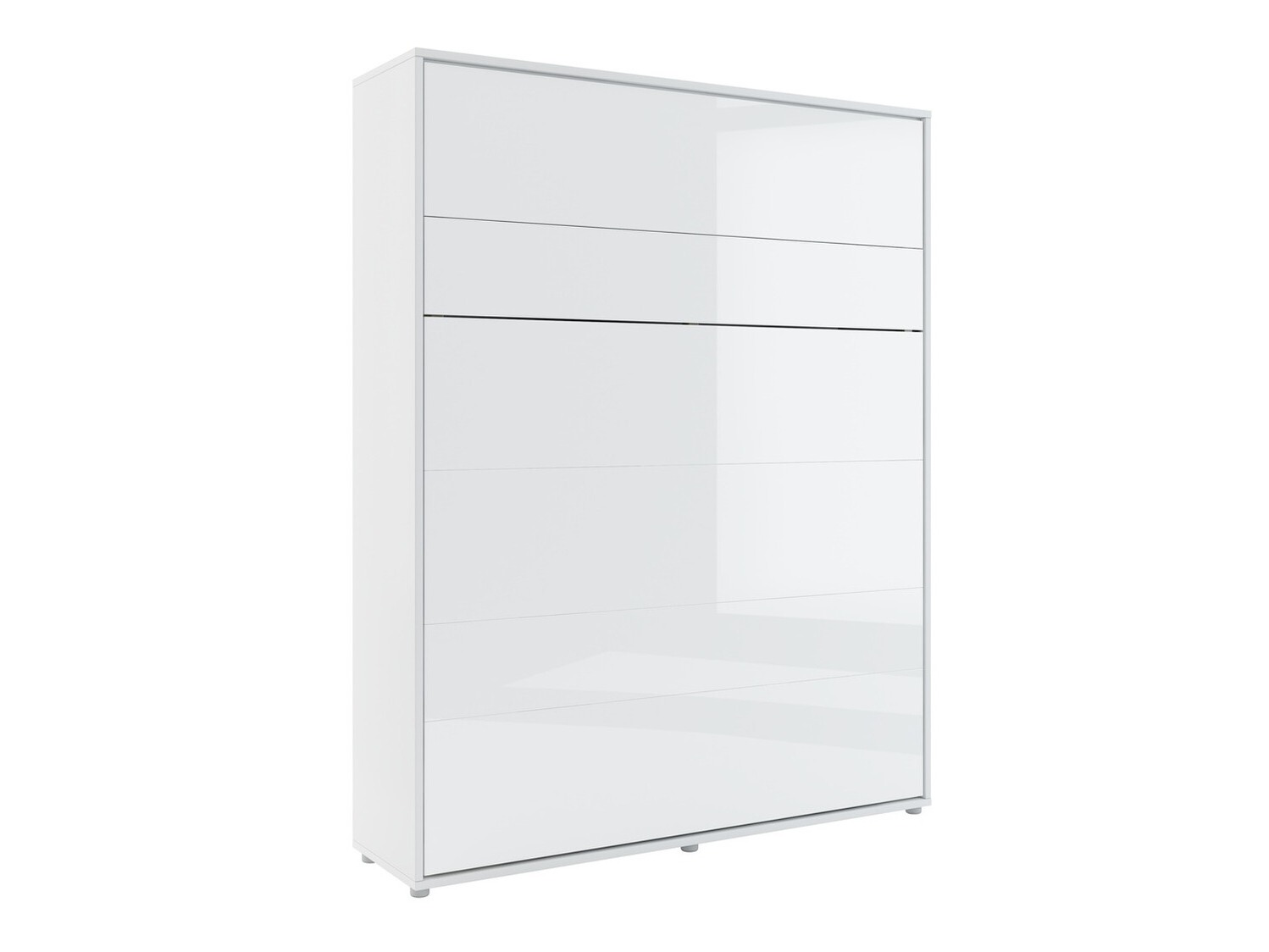 Muurbed Concept Pro Lenart VII (Glanzend wit + Grijs)