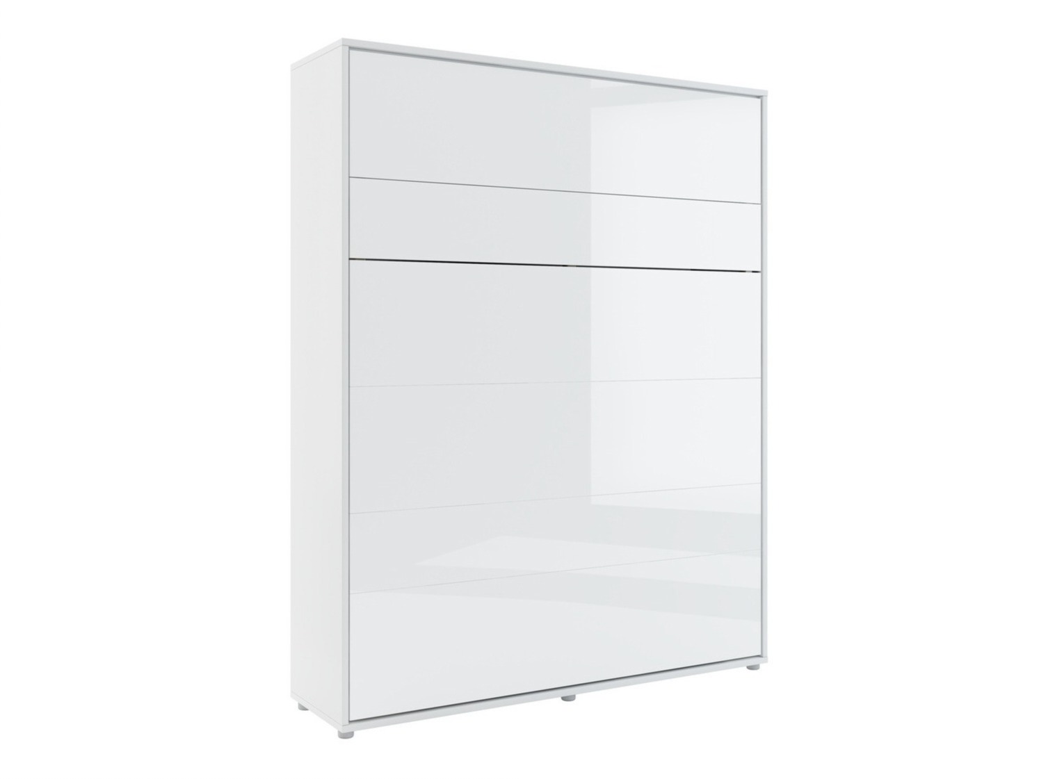 Muurbed Concept Pro Lenart VII (Glanzend wit + Grijs)