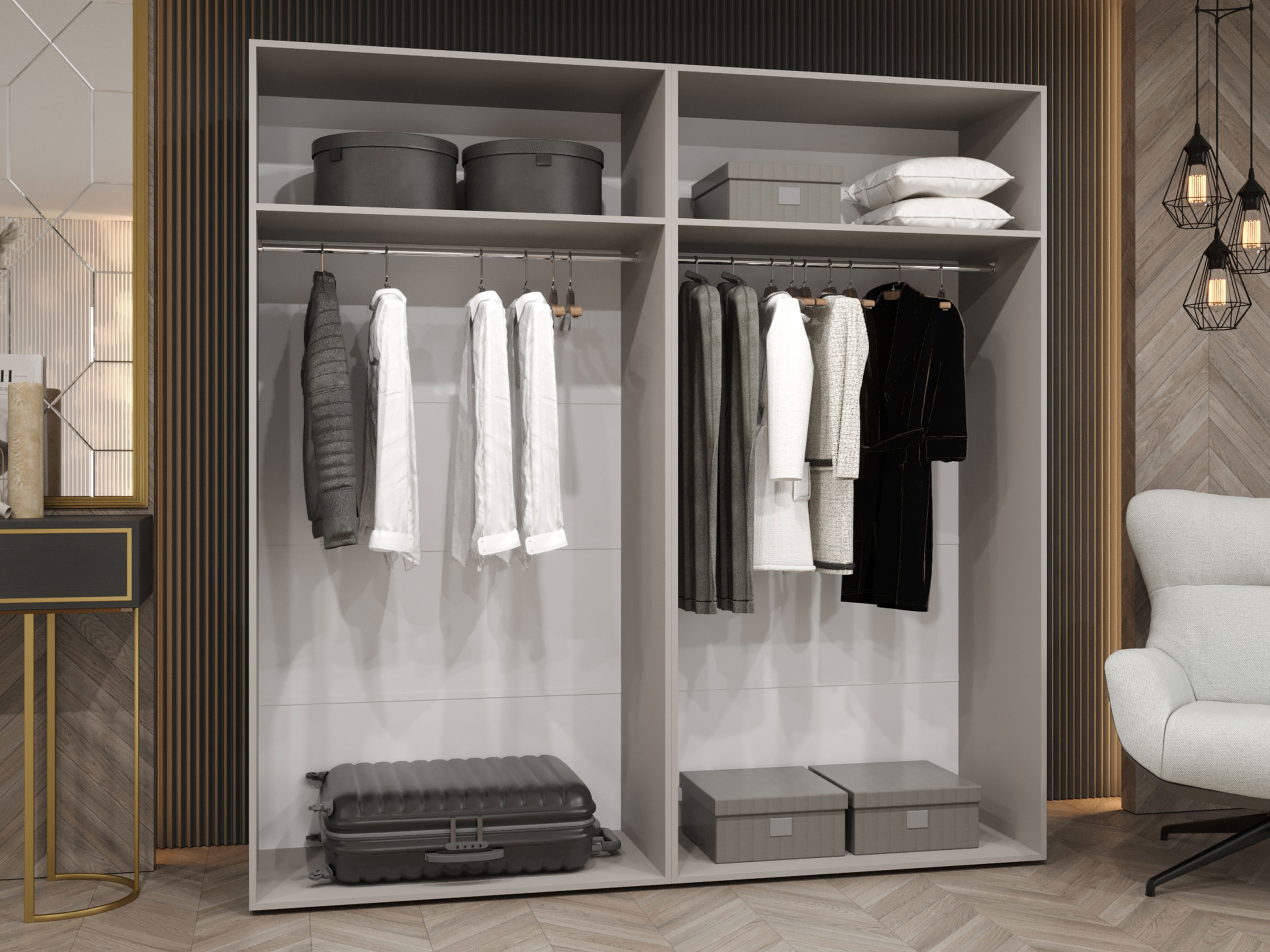 Kledingkast Hartford 513 (Artisan eiken)