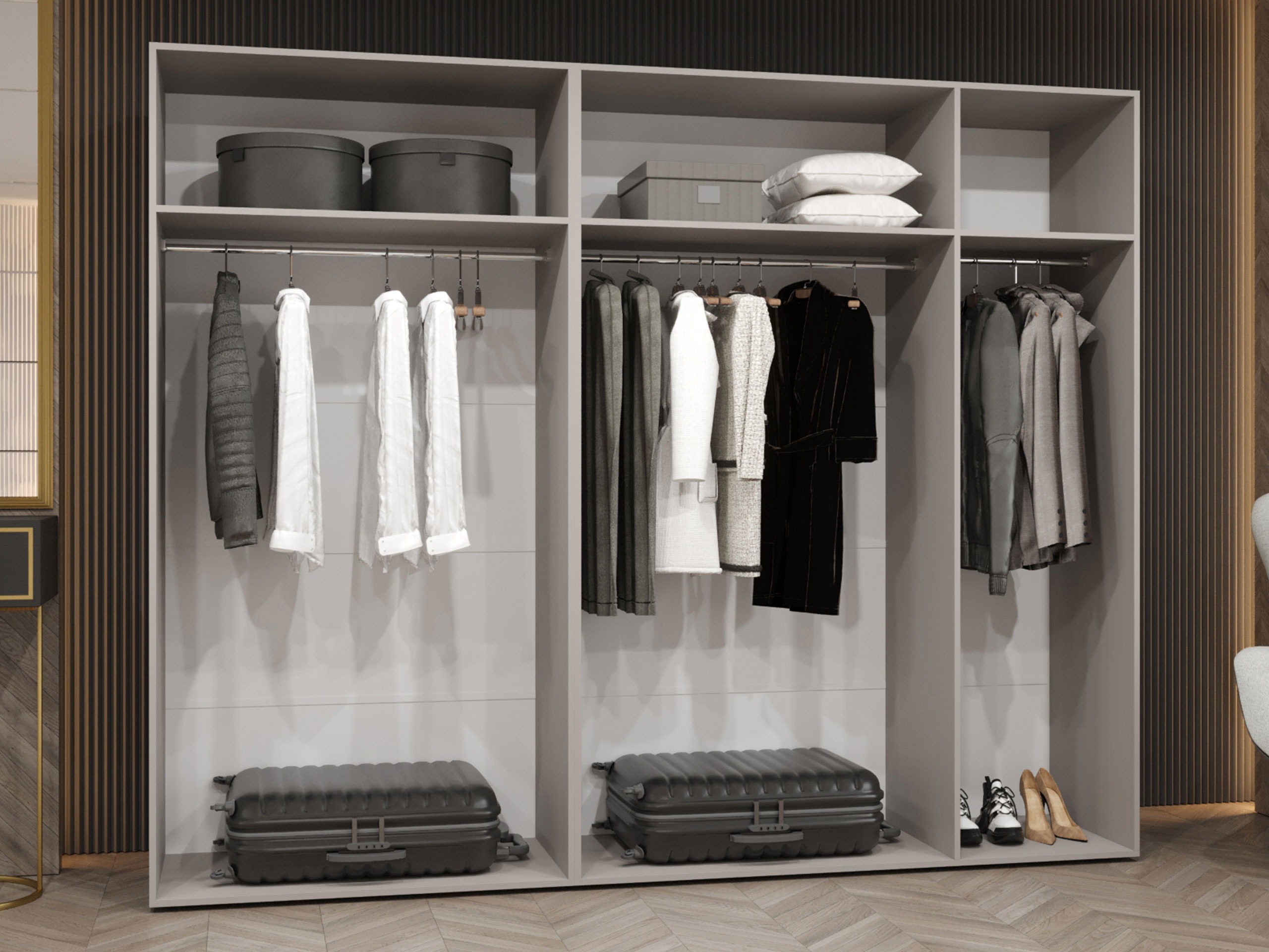 Kledingkast Hartford 515 (Zwart)