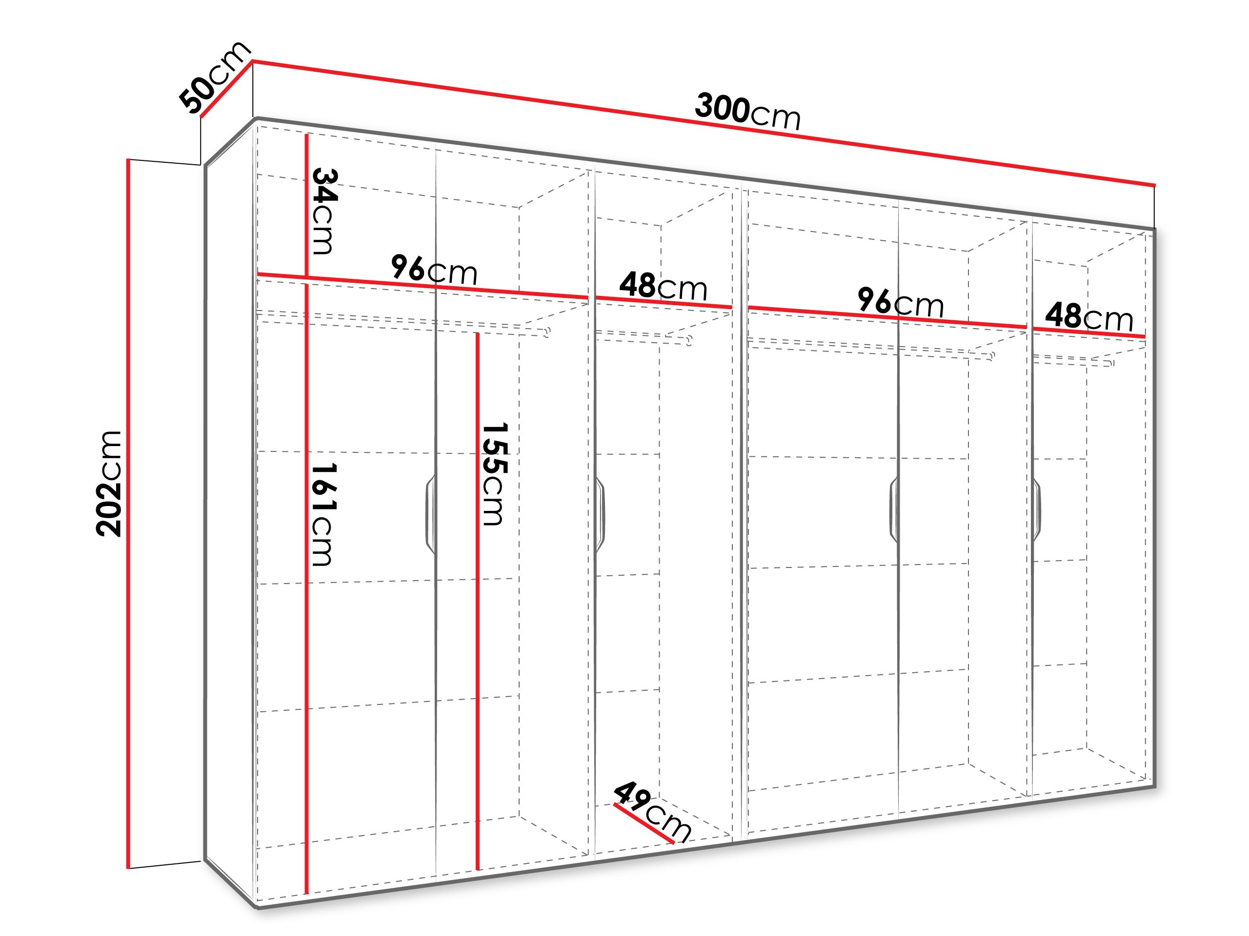 Kledingkast Hartford 517 (Artisan eiken)