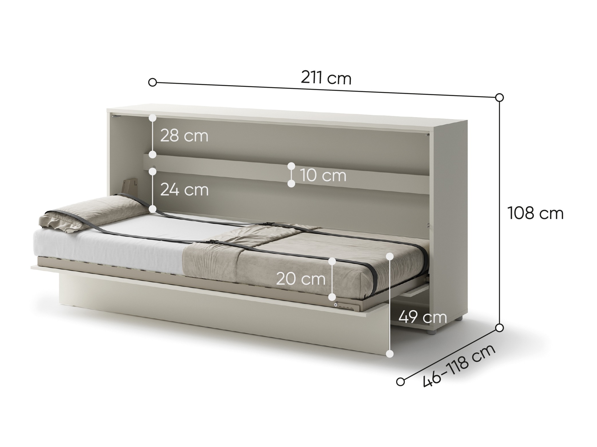 Muurbed Concept Pro Lenart V (Kasjmier)