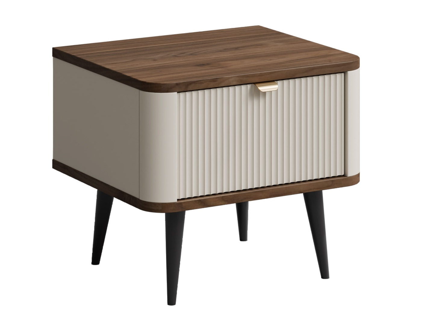 Nachtkastje Lufela 116 (Kasjmier + Notenhout)