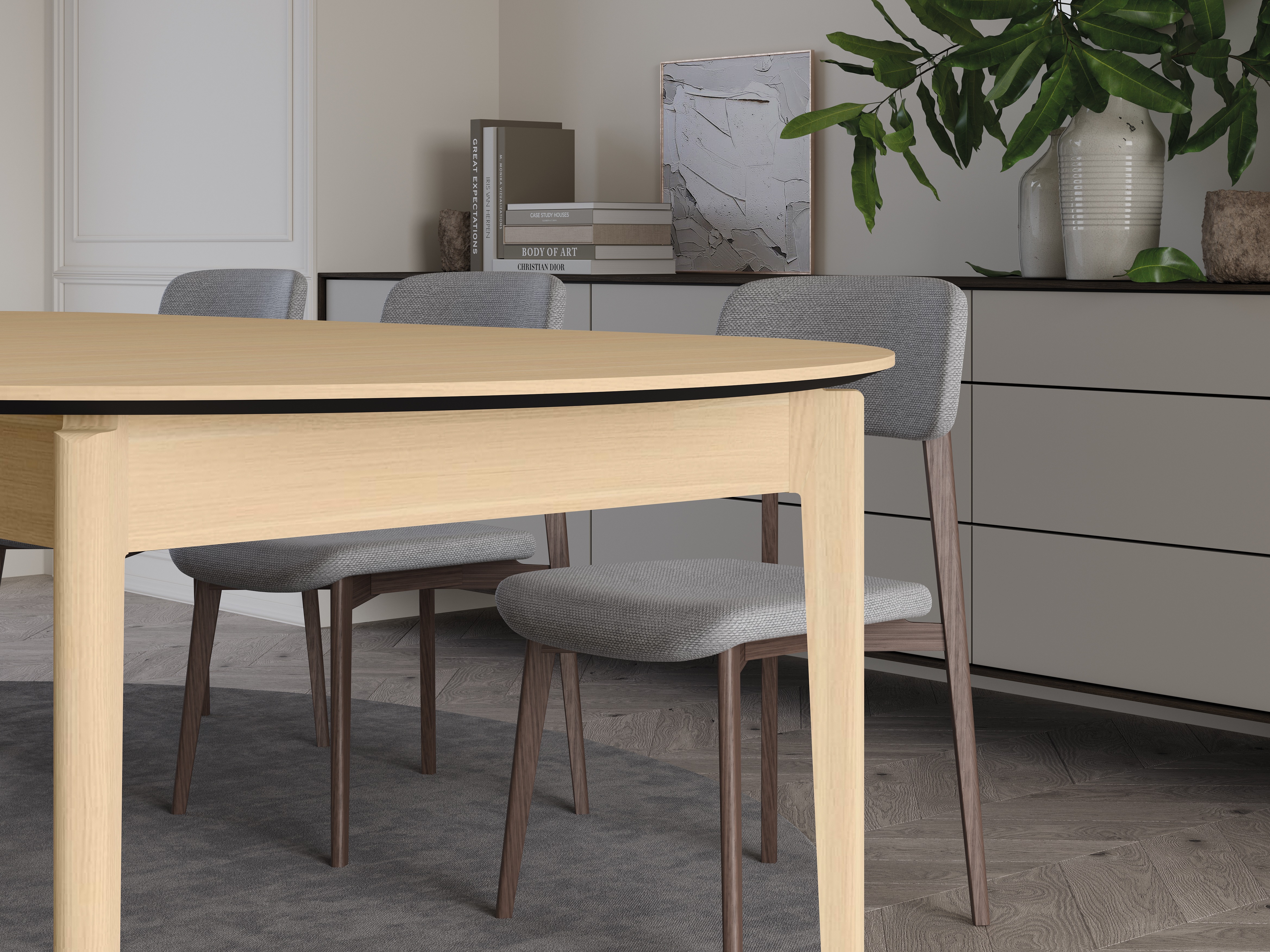 Tafel Fresno 180 (Licht eiken)
